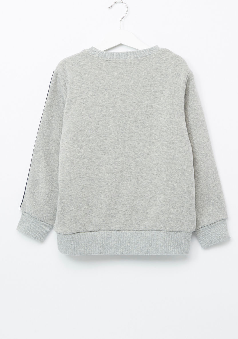 Bossini Printed Round Neck Long Sleeves Sweatshirt-Sweaters and Cardigans-image-2