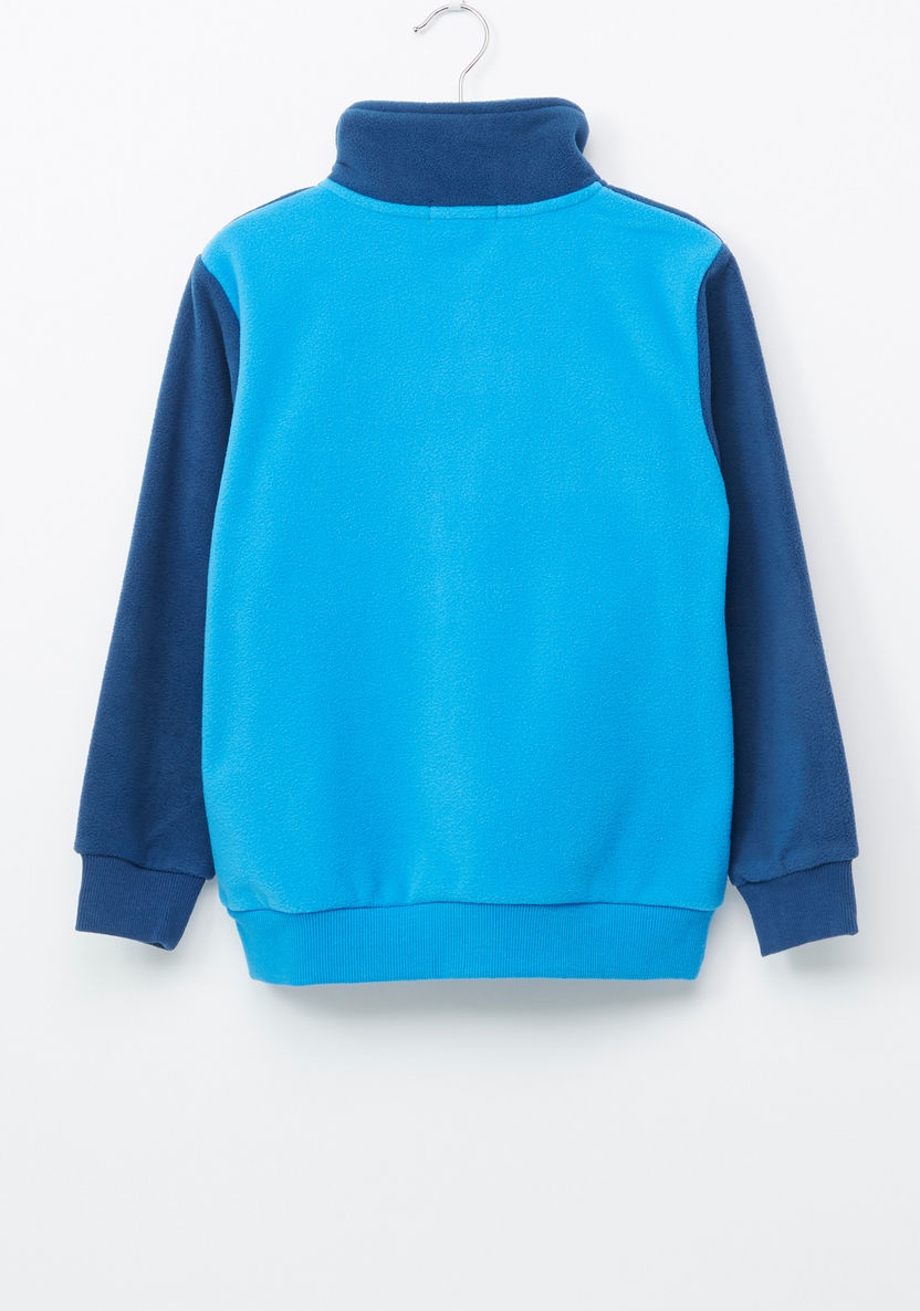 Bossini Printed Long Sleeves Zip Detail Sweatshirt-Coats and Jackets-image-2