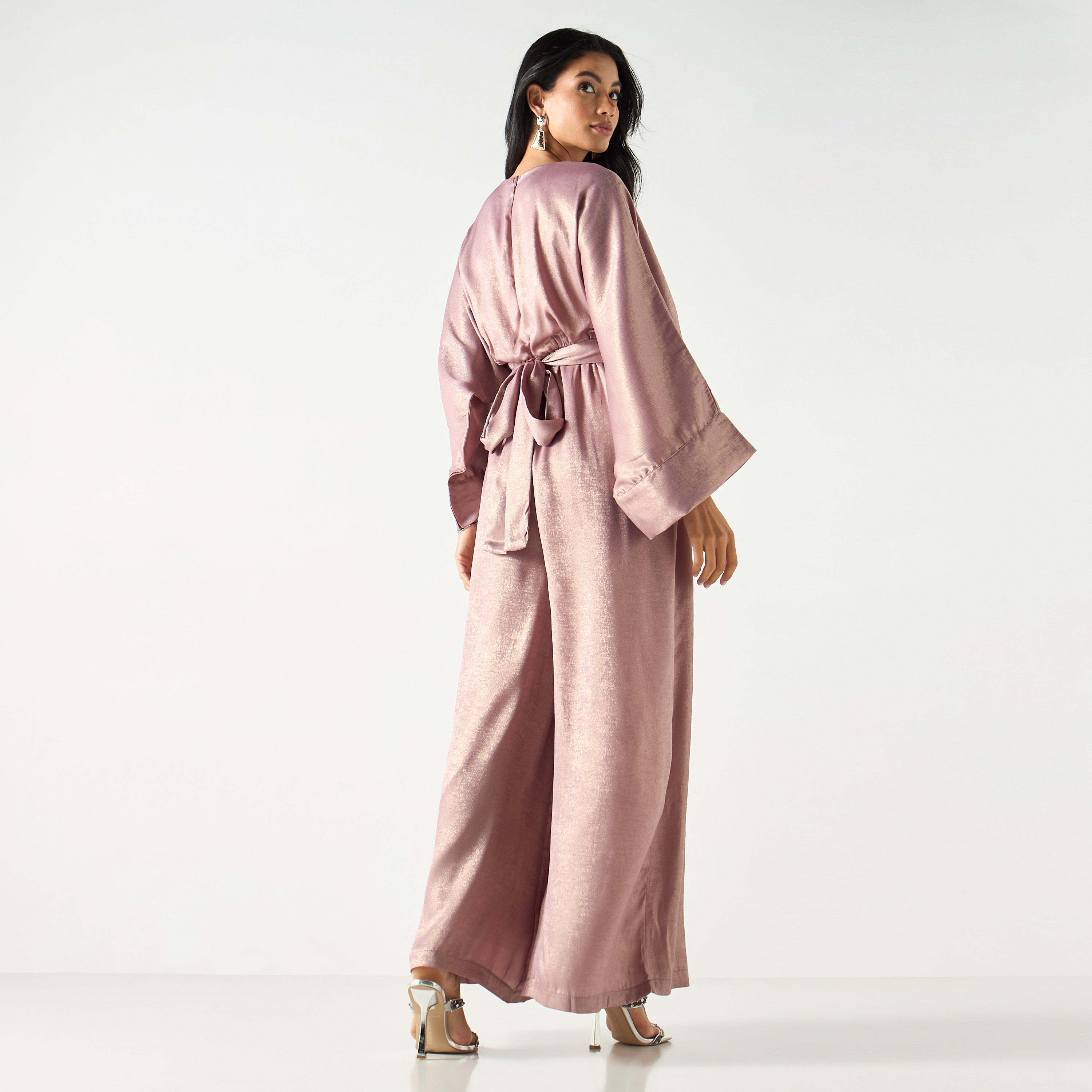 Solid Wide Leg Jumpsuit with Tie-Up Belt and Long Sleeves-women-clothing-jumpsuits-image-3