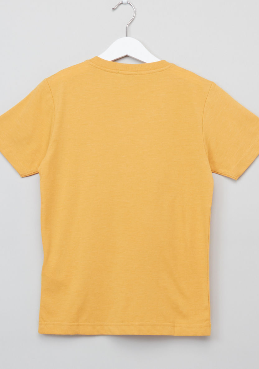 Bossini Printed V-Neck Short Sleeves T-shirt-T Shirts-image-2