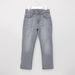 Distressed Full Length Jeans with Button Closure and Pocket Detail-Jeans-thumbnail-0