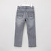 Distressed Full Length Jeans with Button Closure and Pocket Detail-Jeans-thumbnail-2