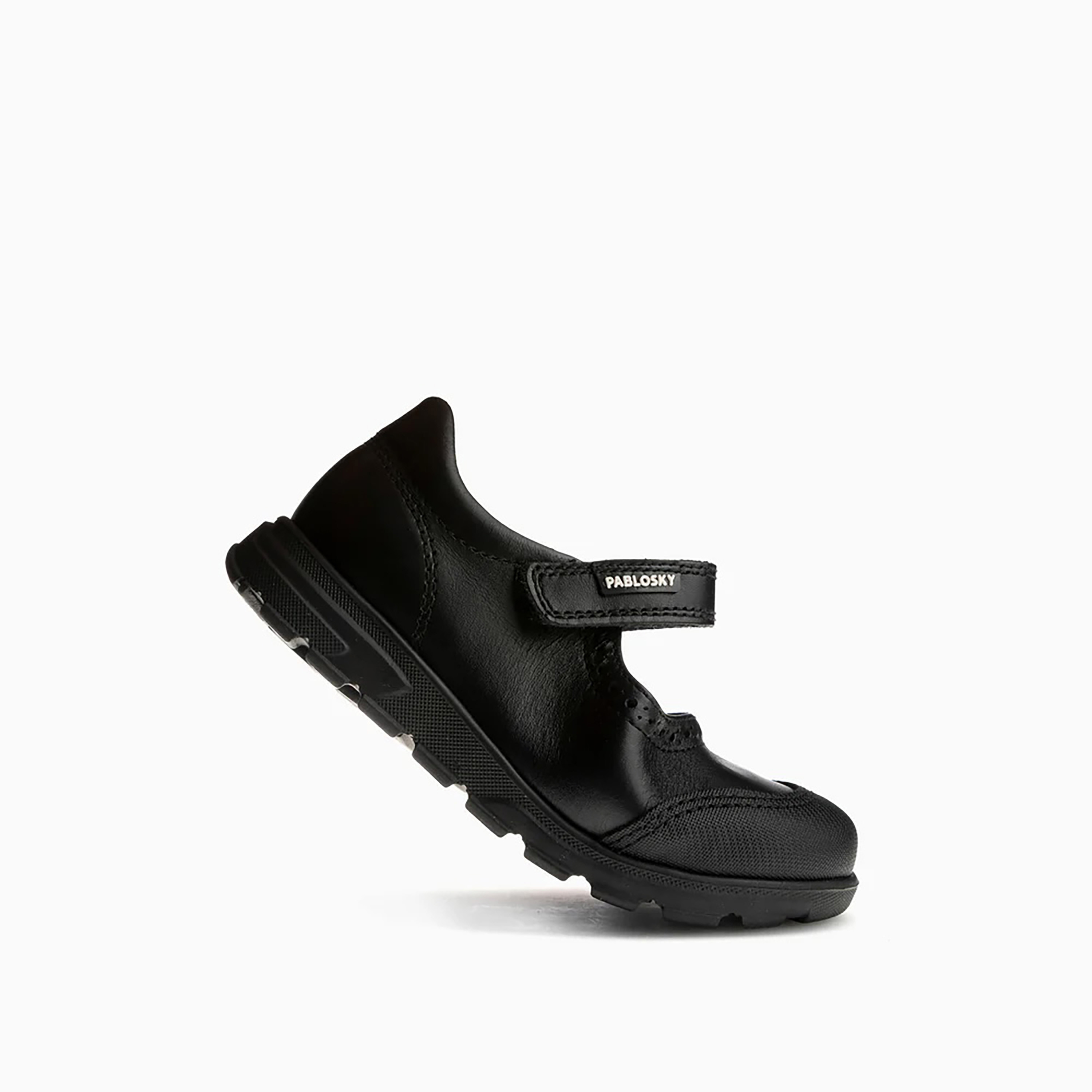 Pablosky Girls Hook and Loop Mary Jane School Shoes-girls-shoes-schoolshoes-image-3