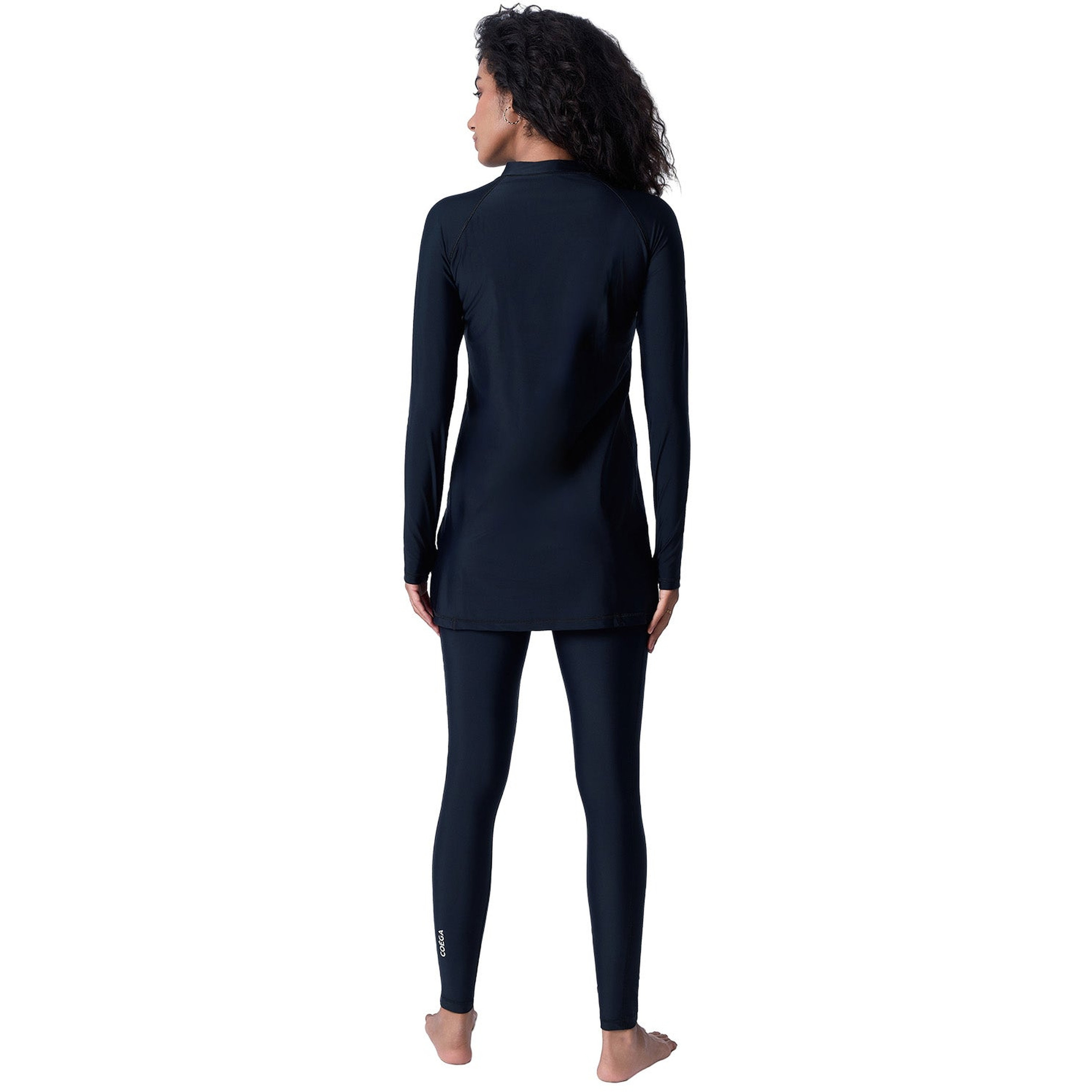 Coega Women's Modest 3-Piece Swim Set - Essential Solid Navy-women-clothing-swimandbeach-swimsuits-image-2