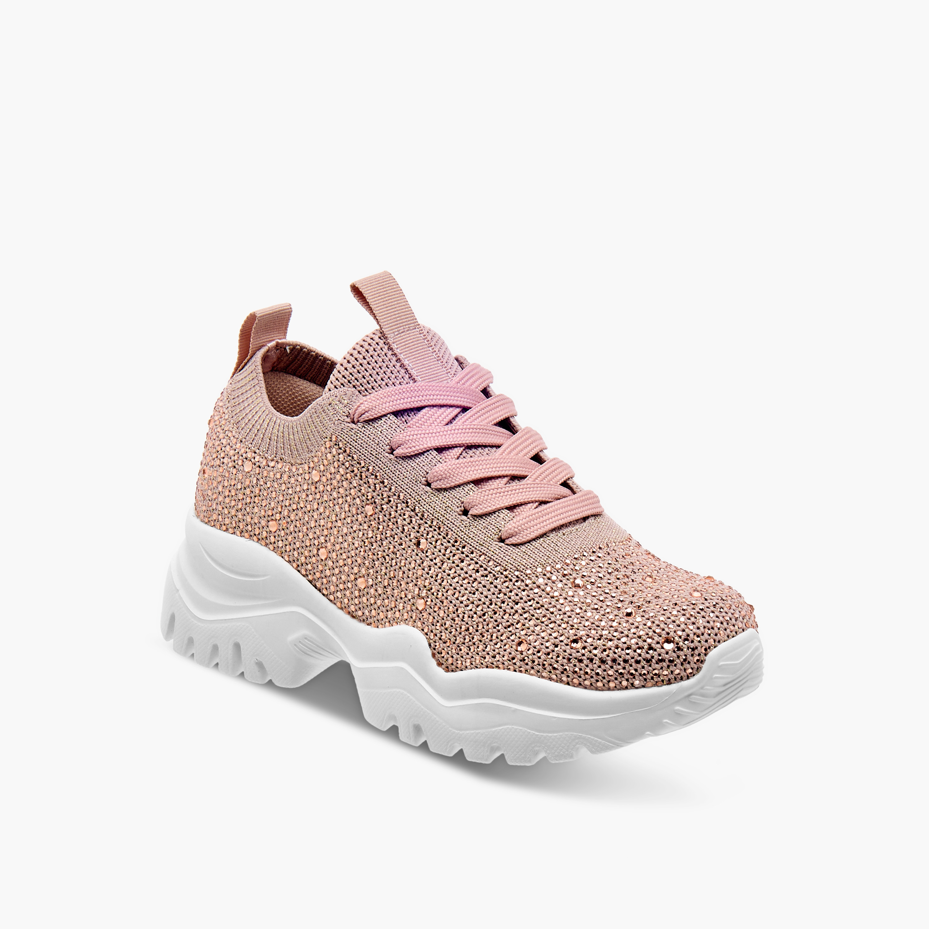حذاء سنيكرز مزين بنعل سميك ورباط إغلاق للبنات من سيليست-girls-shoes-sneakers-image-2
