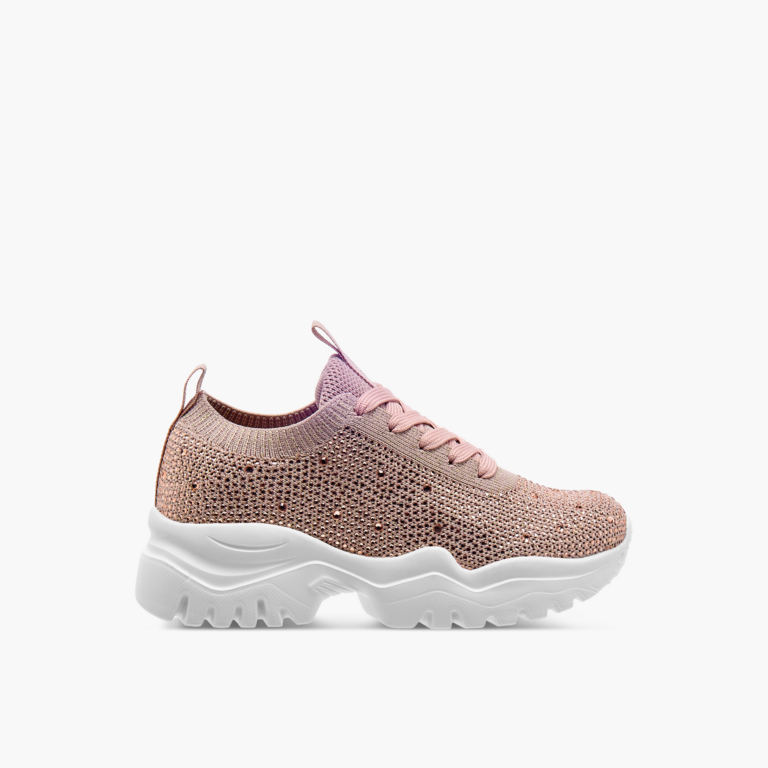 حذاء سنيكرز مزين بنعل سميك ورباط إغلاق للبنات من سيليست-girls-shoes-sneakers-image-3