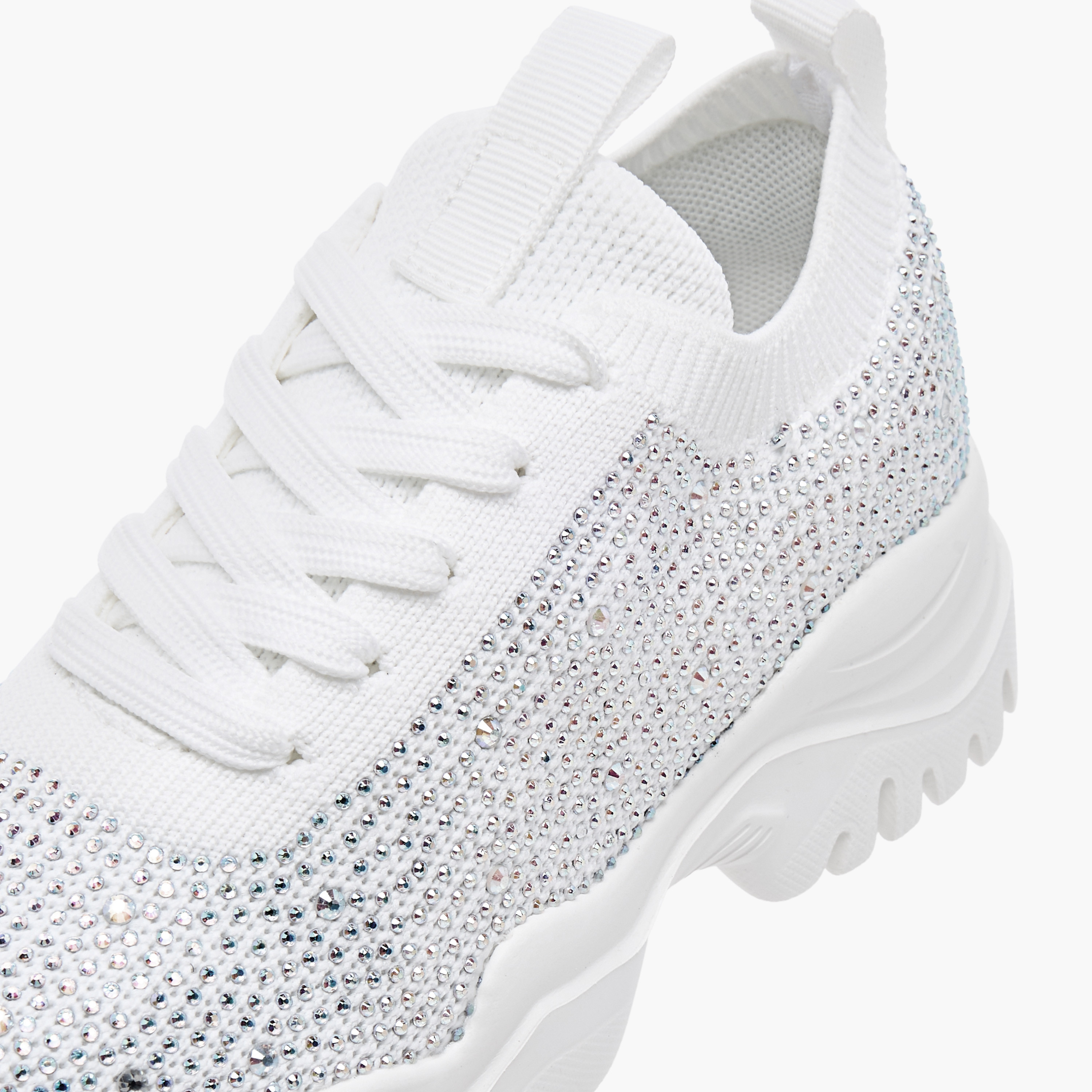 Celeste Girls' Embellished Sneakers with Chunky Sole and Lace-Up Closure-girls-shoes-sneakers-image-4