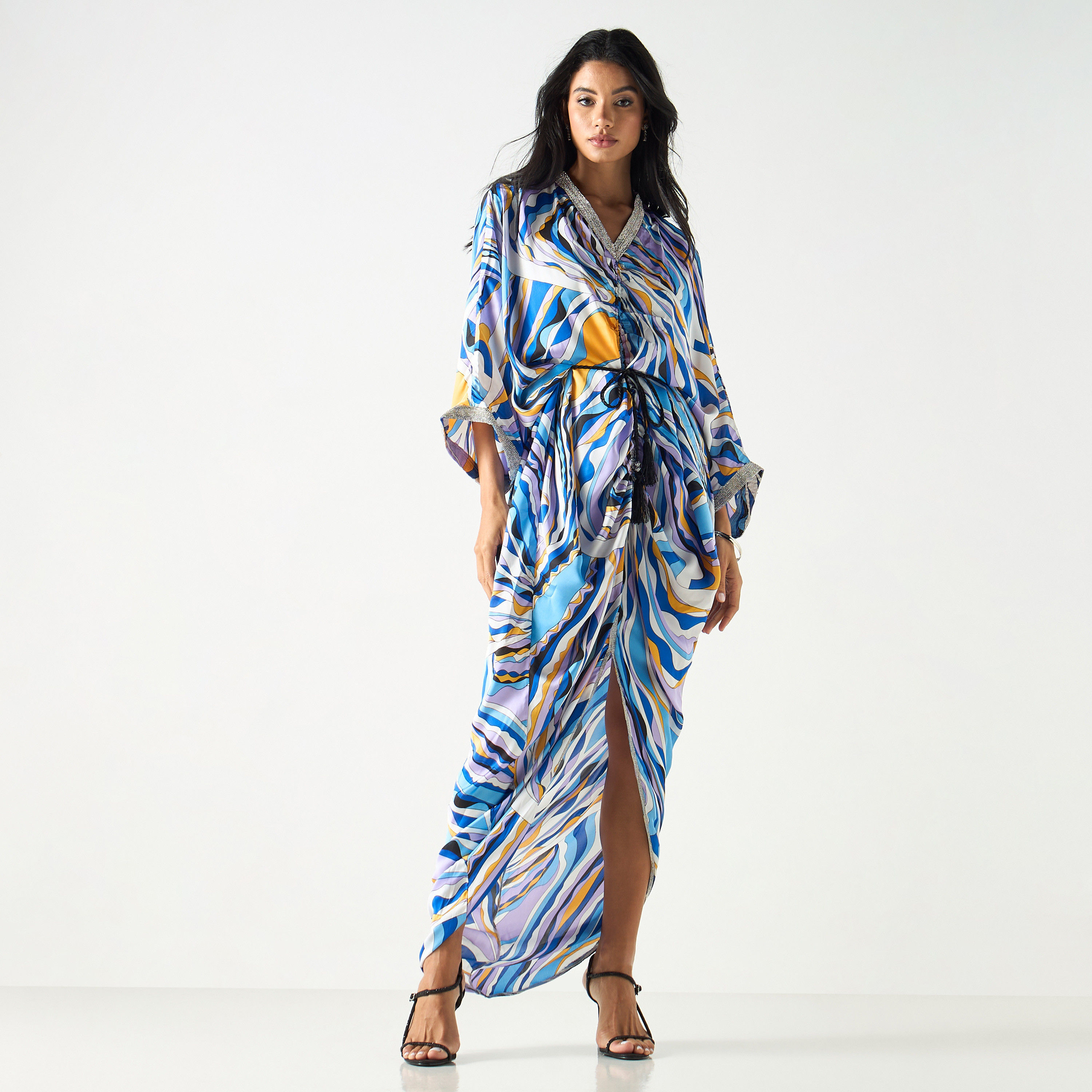 فستان ساتان بدانتيل وطبعات-women-clothing-dresses-image-6