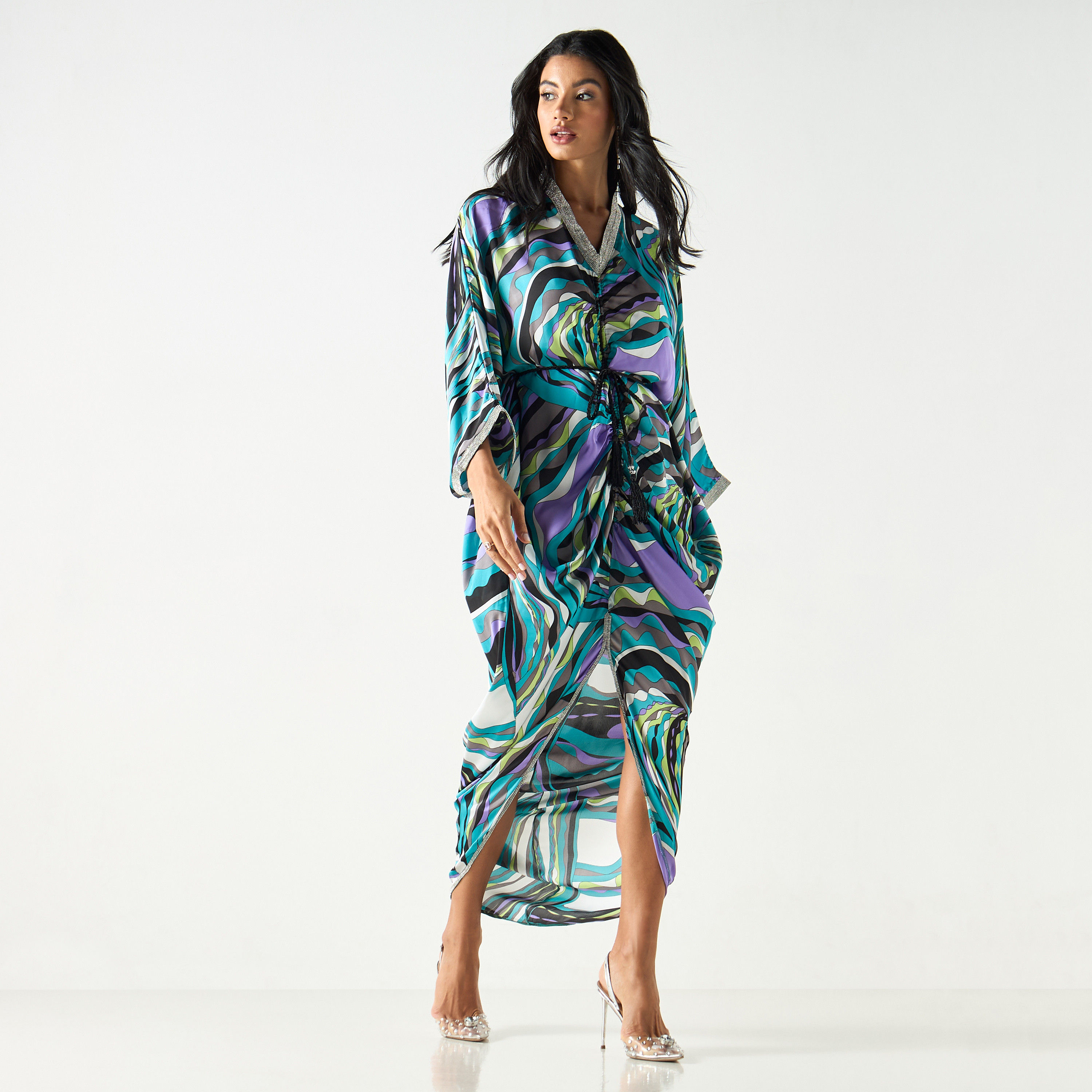 فستان ساتان بدانتيل وطبعات-women-clothing-dresses-image-10