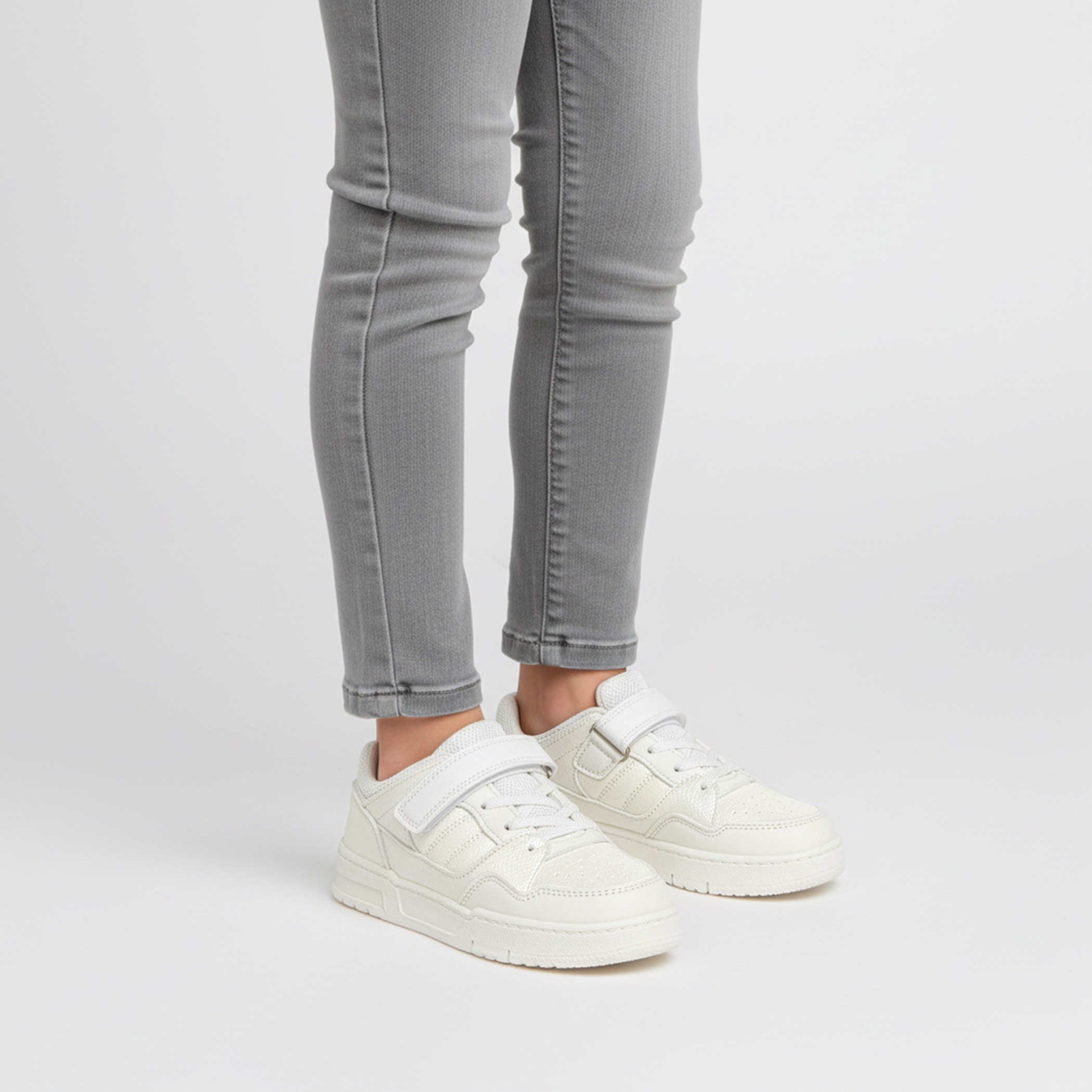 Flora Bella Girls Hook and Loop Closure Ankle Sneakers-girls-shoes-sneakers-image-2