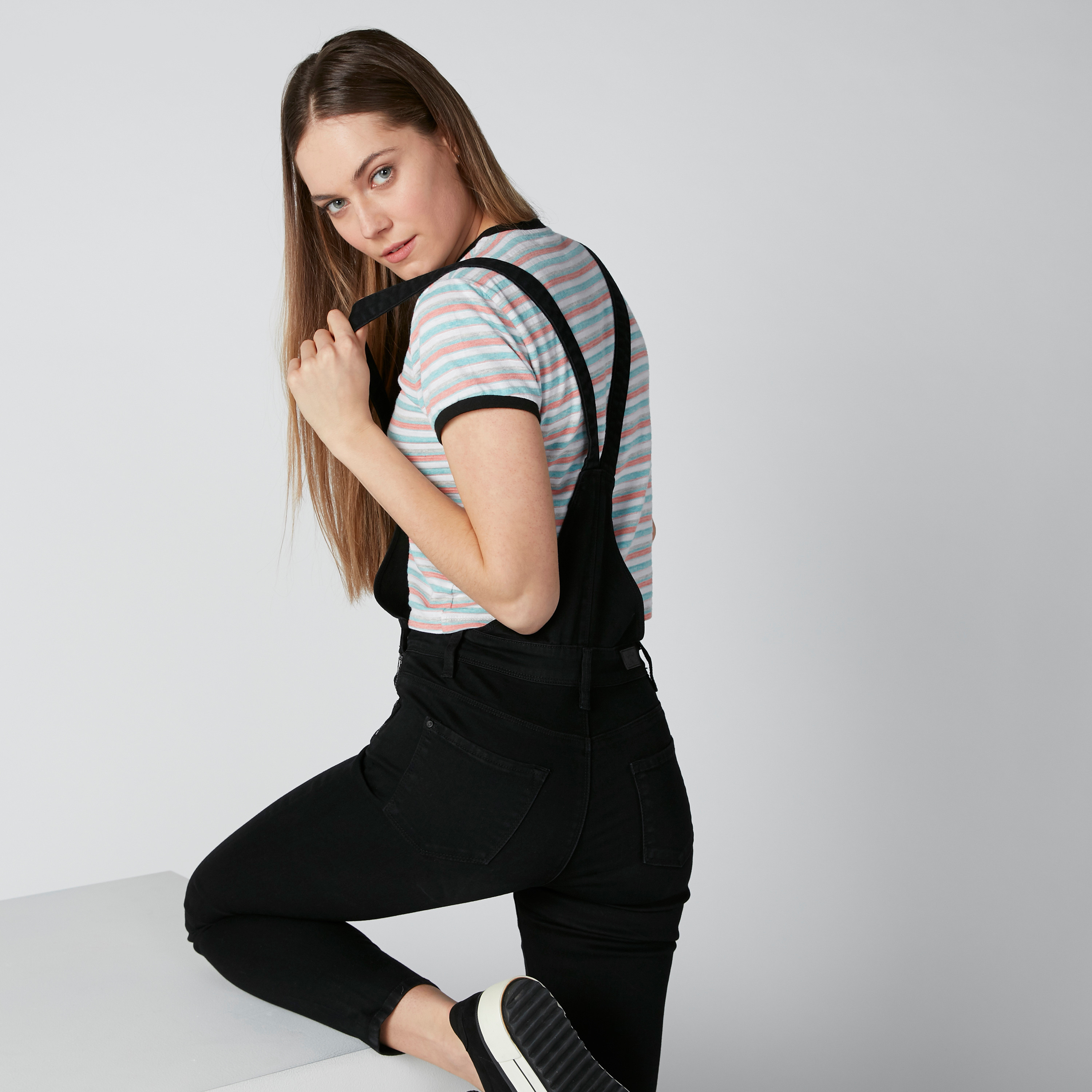 Womens 2024 skinny dungarees