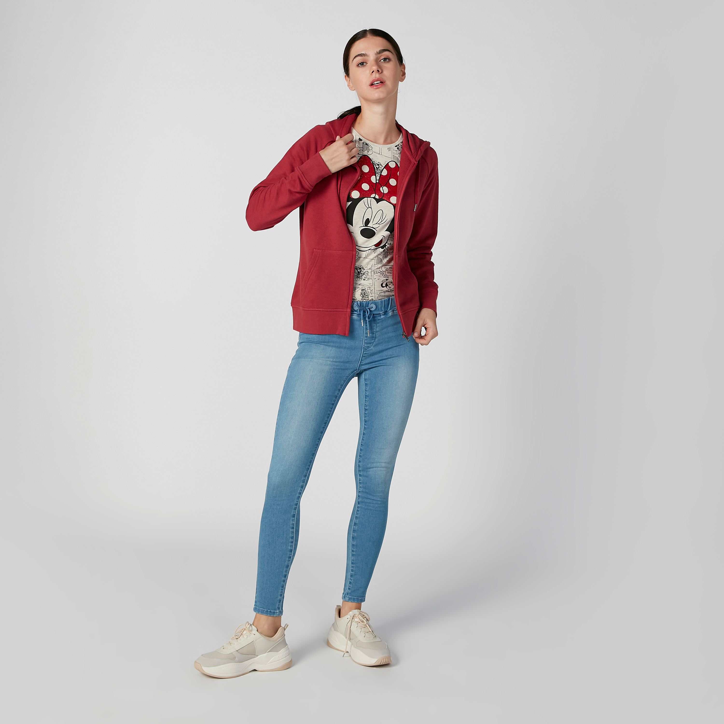 بنطلون جينز مستدام ضيّق سكيني بخصر متوسط الارتفاع وجيوب-women-clothing-bottoms-leggings-image-2