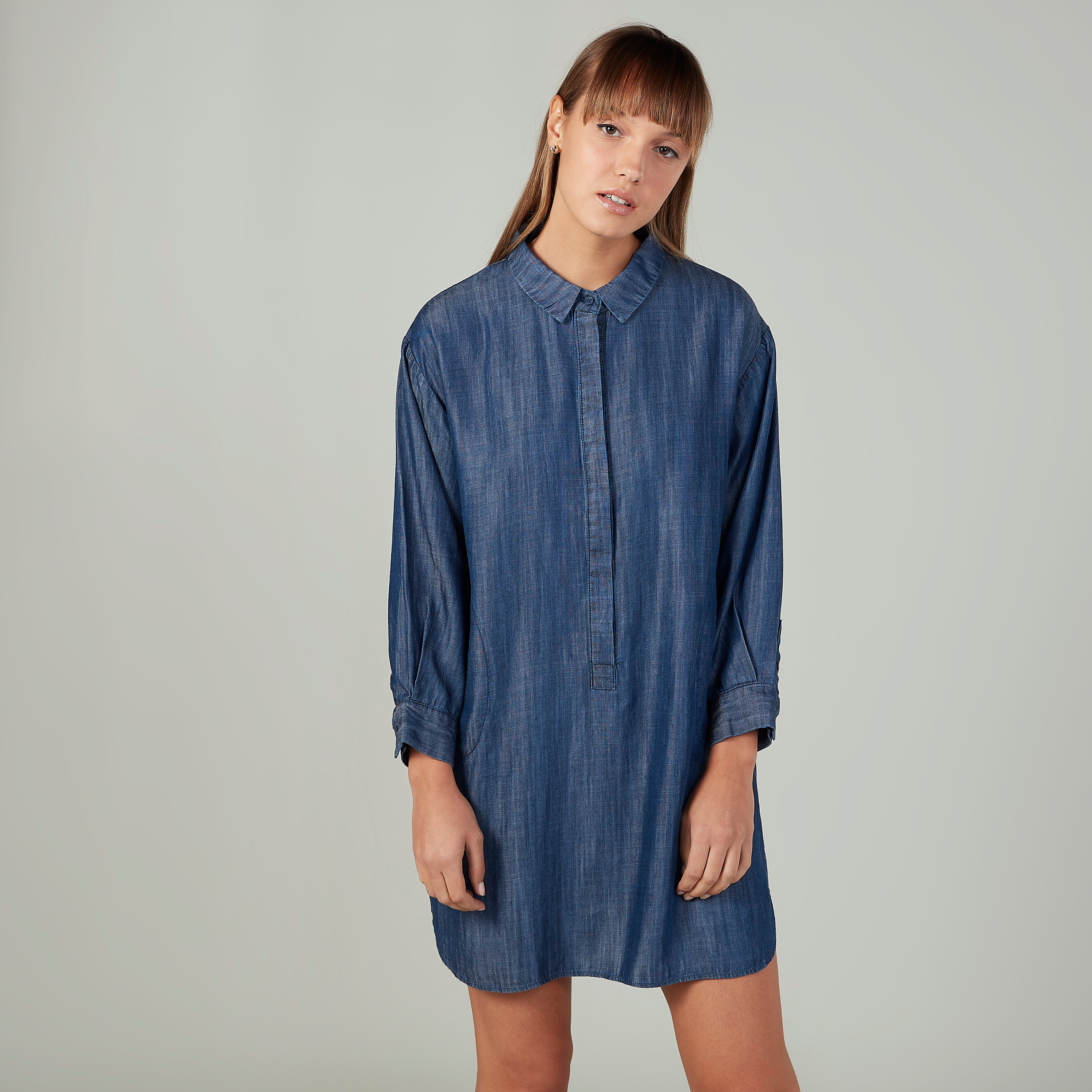 Long denim sale tunic