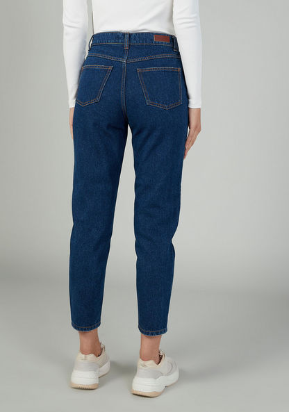 Sustainable Skinny Fit Plain Low Waist Jeans with Pocket Detail