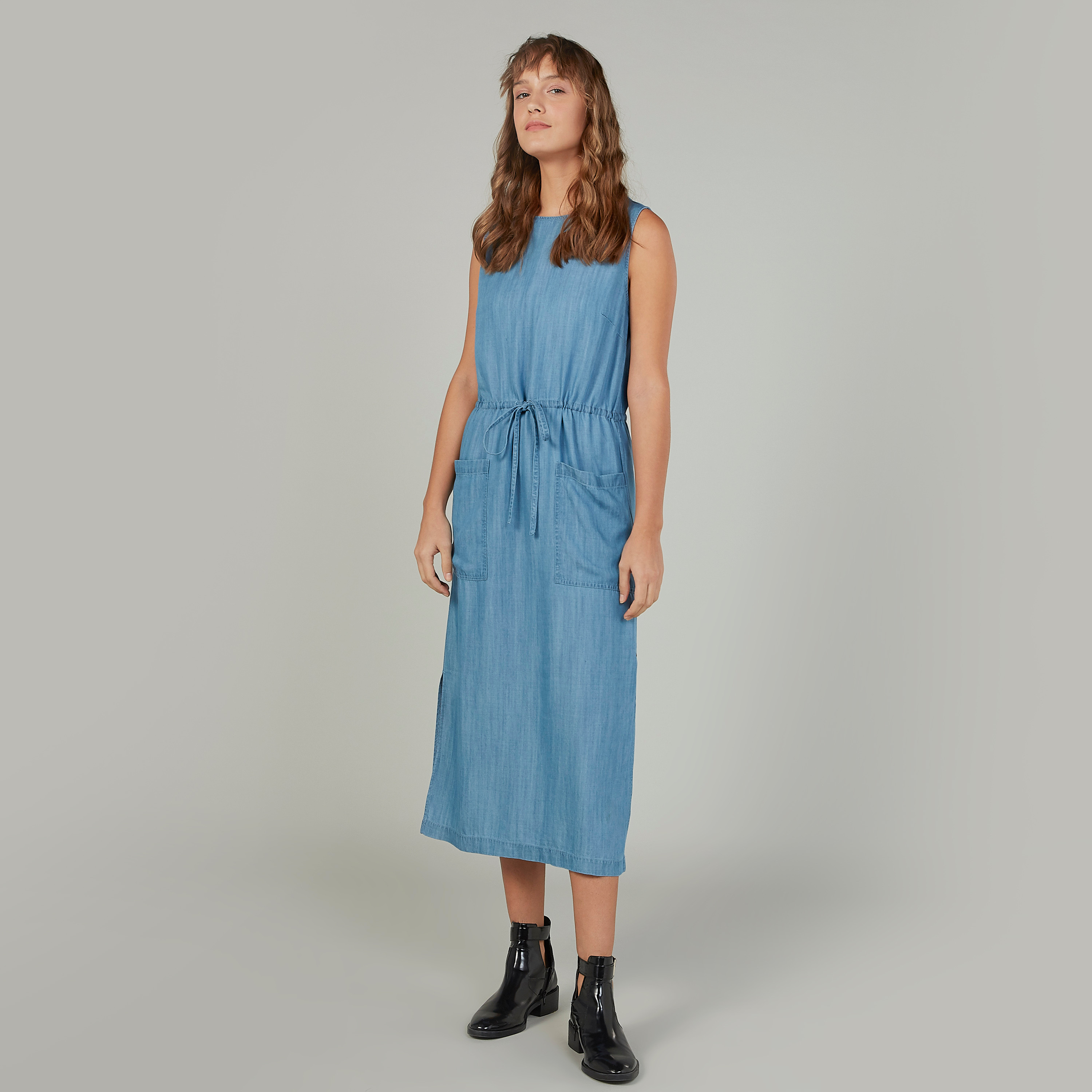 Plain deals denim dress