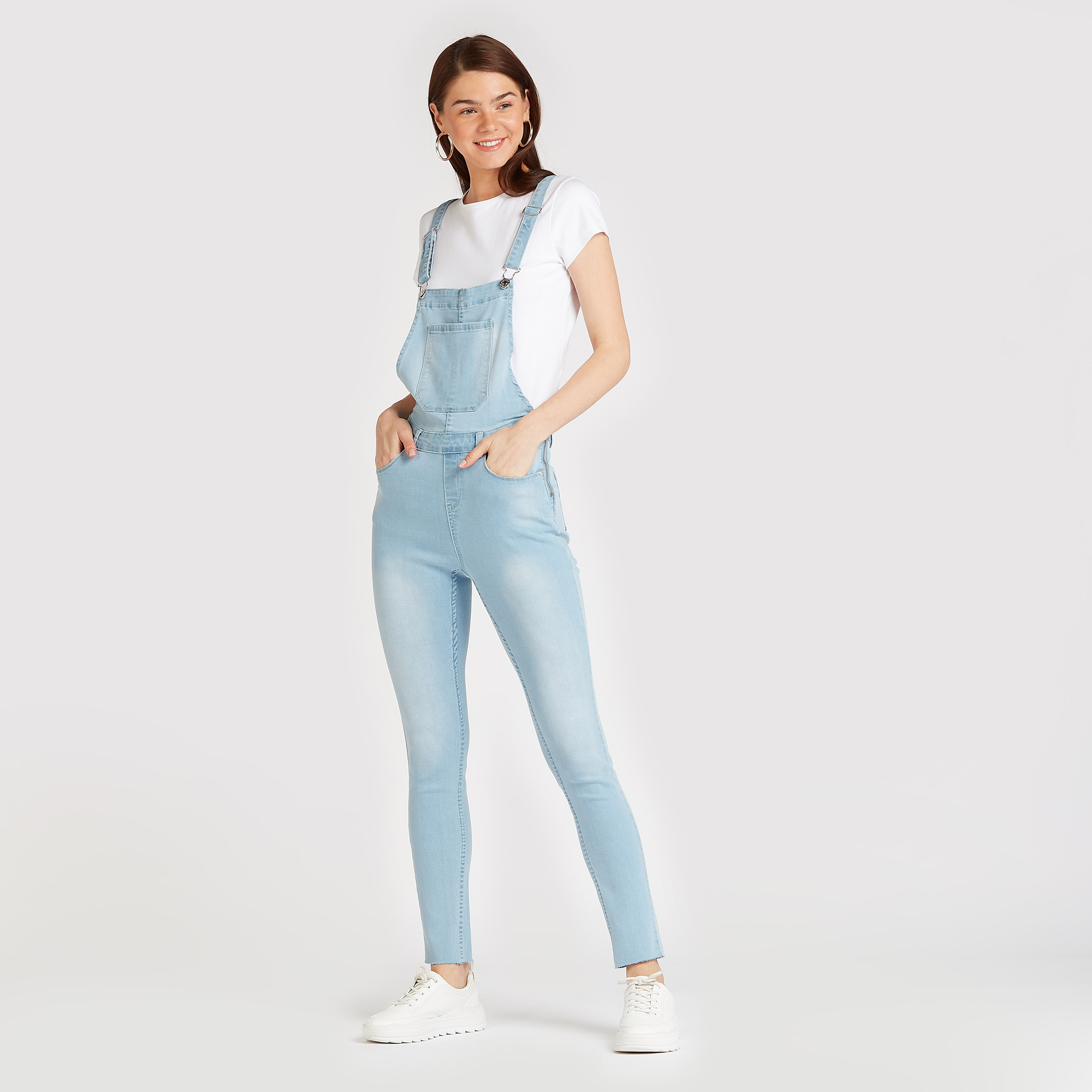 Denim best sale overalls long