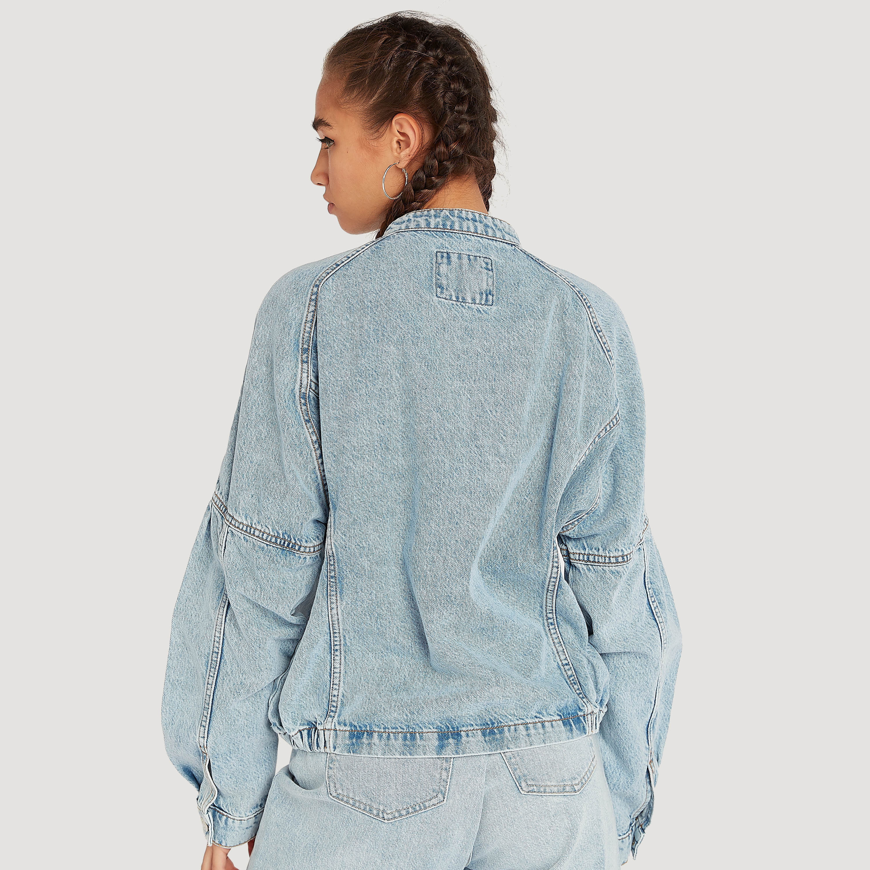 Long arm jean hot sale jacket