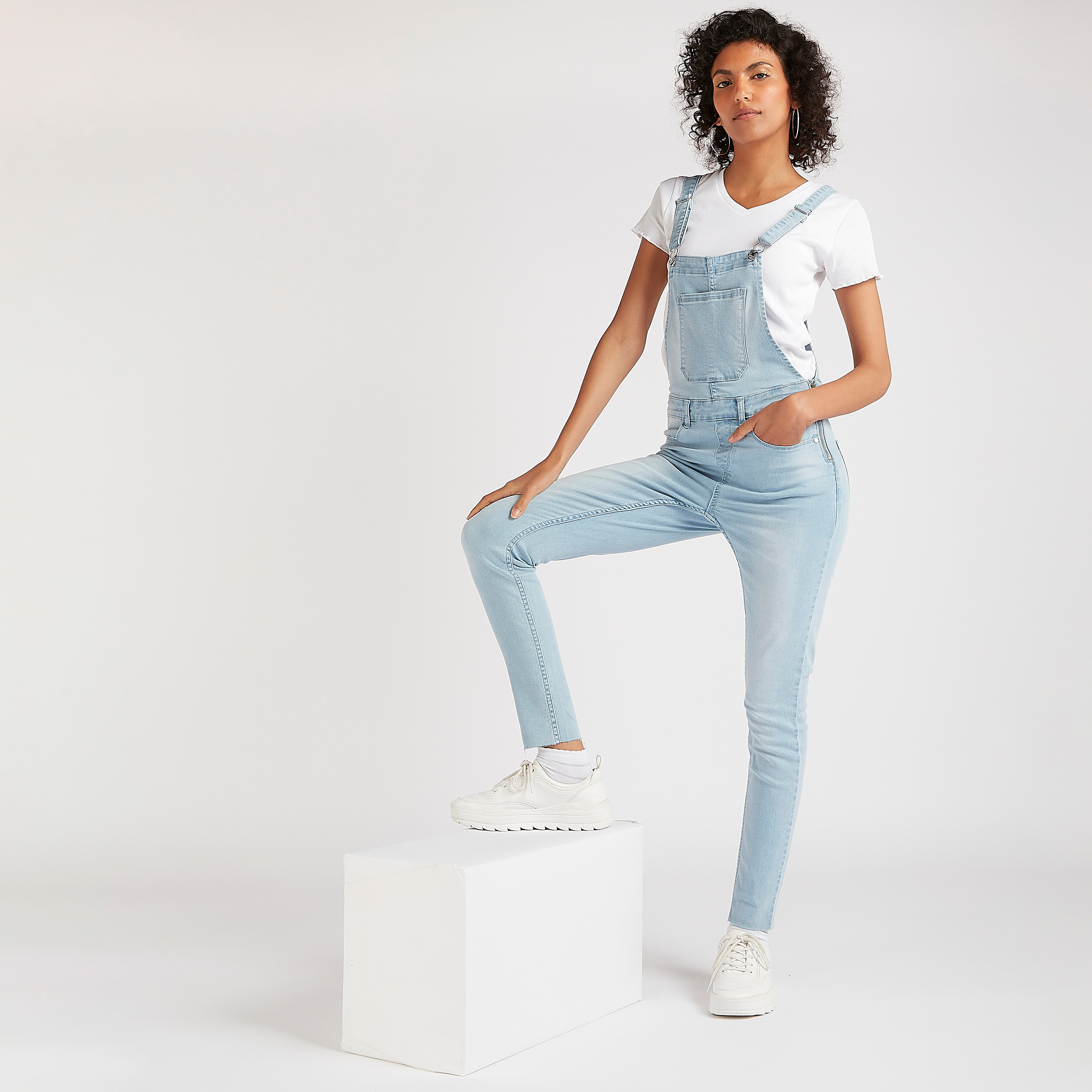 Shop Sustainable Denim Dungarees with 