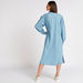 Checked Midi Shirt Dress with Long Sleeves-Dresses-thumbnail-3