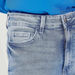 Solid Denim Jeans with Button Closure and Pockets-Jeans-thumbnailMobile-2