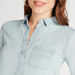 Solid Shirt with Long Sleeves and Button Closure-Shirts & Blouses-thumbnailMobile-4