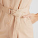 Solid Denim Jumpsuit with 3/4 Sleeves and Tie-Up Belt-Jumpsuits & Playsuits-thumbnail-4