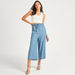 Striped Culottes with Pockets and Elasticated Drawstring Waist-Pants-thumbnailMobile-1