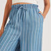 Striped Culottes with Pockets and Elasticated Drawstring Waist-Pants-thumbnailMobile-2