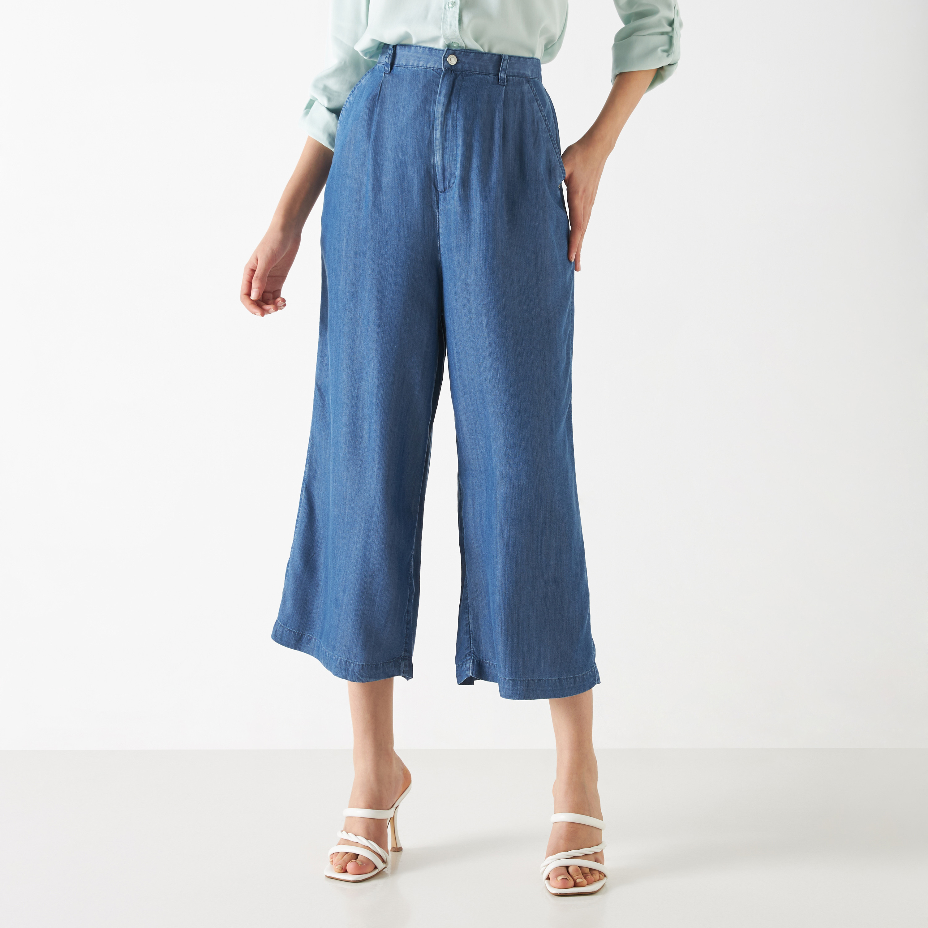 High waisted culottes sales jeans