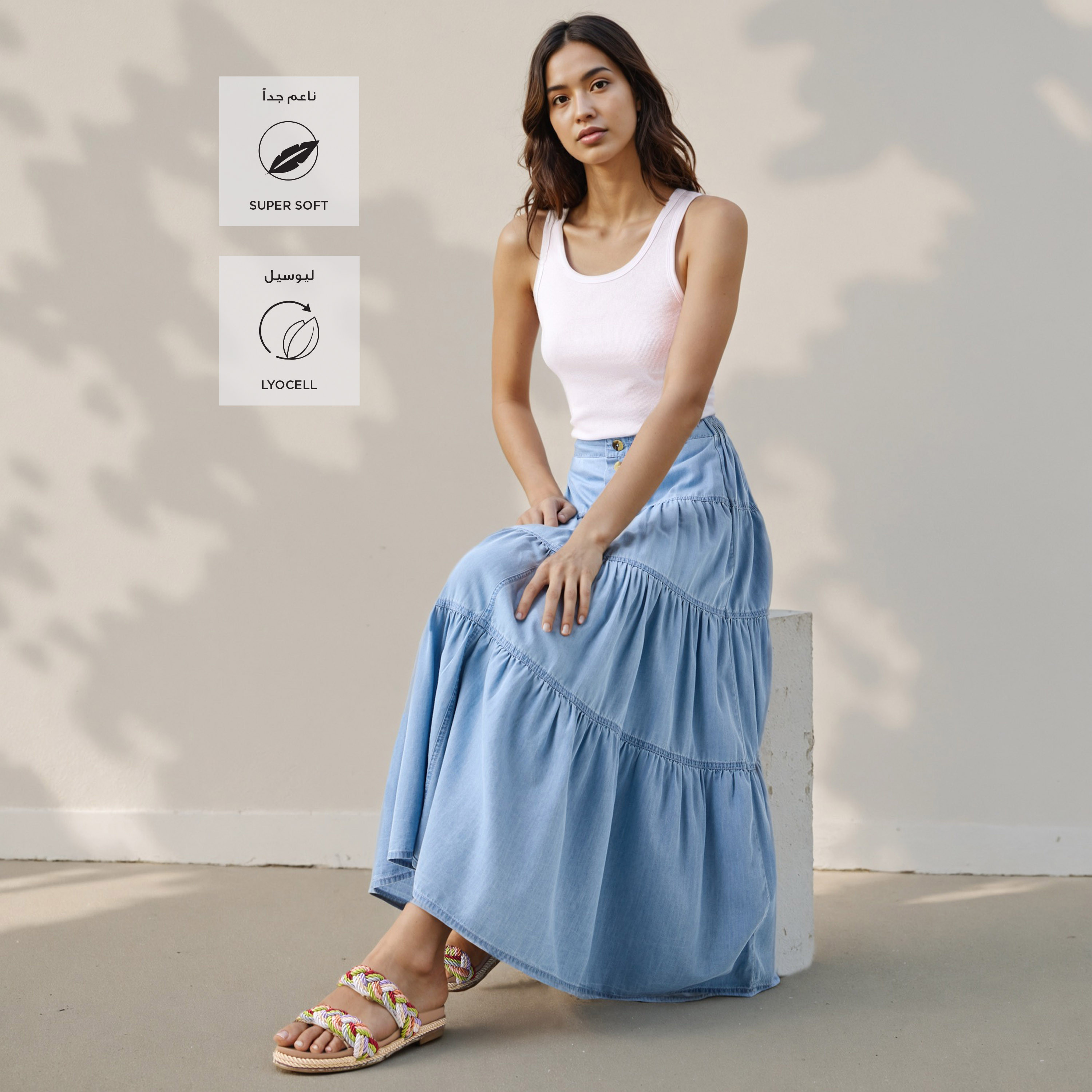 تنورة دنيم ماكسي متعددة الطبقات-women-clothing-bottoms-skirts-image-2