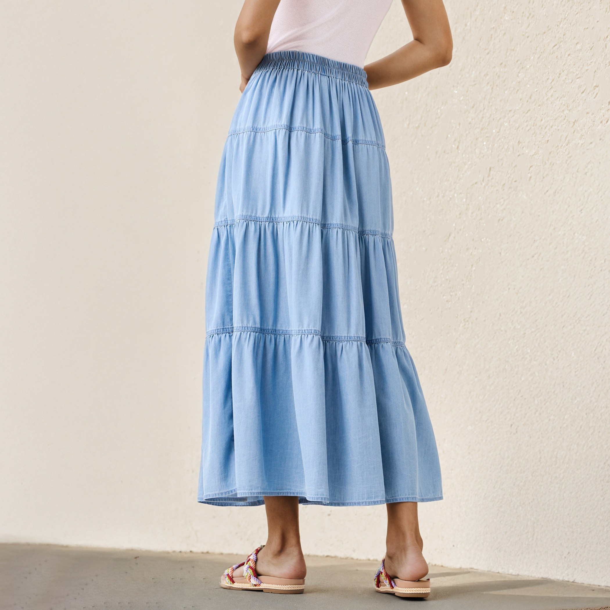 تنورة دنيم ماكسي متعددة الطبقات-women-clothing-bottoms-skirts-image-3