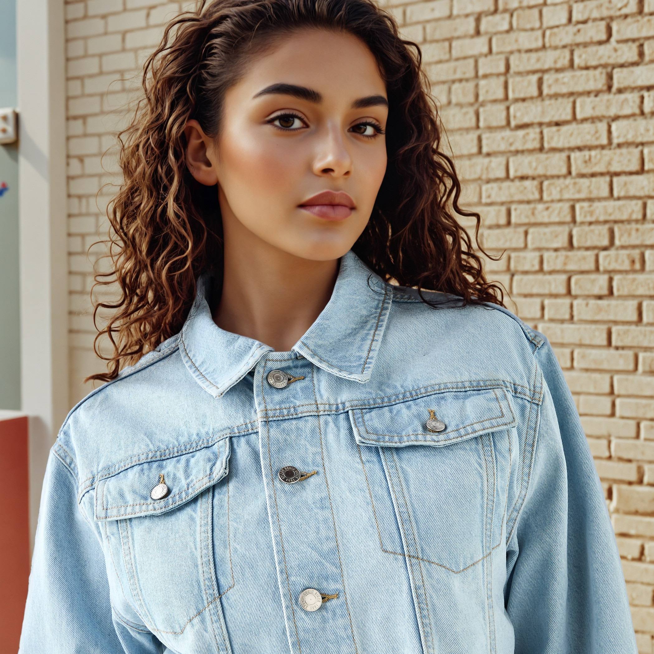Flap Pocket Detail Trucker Jacket-women-winterwear-coatsandjackets-jackets-image-4