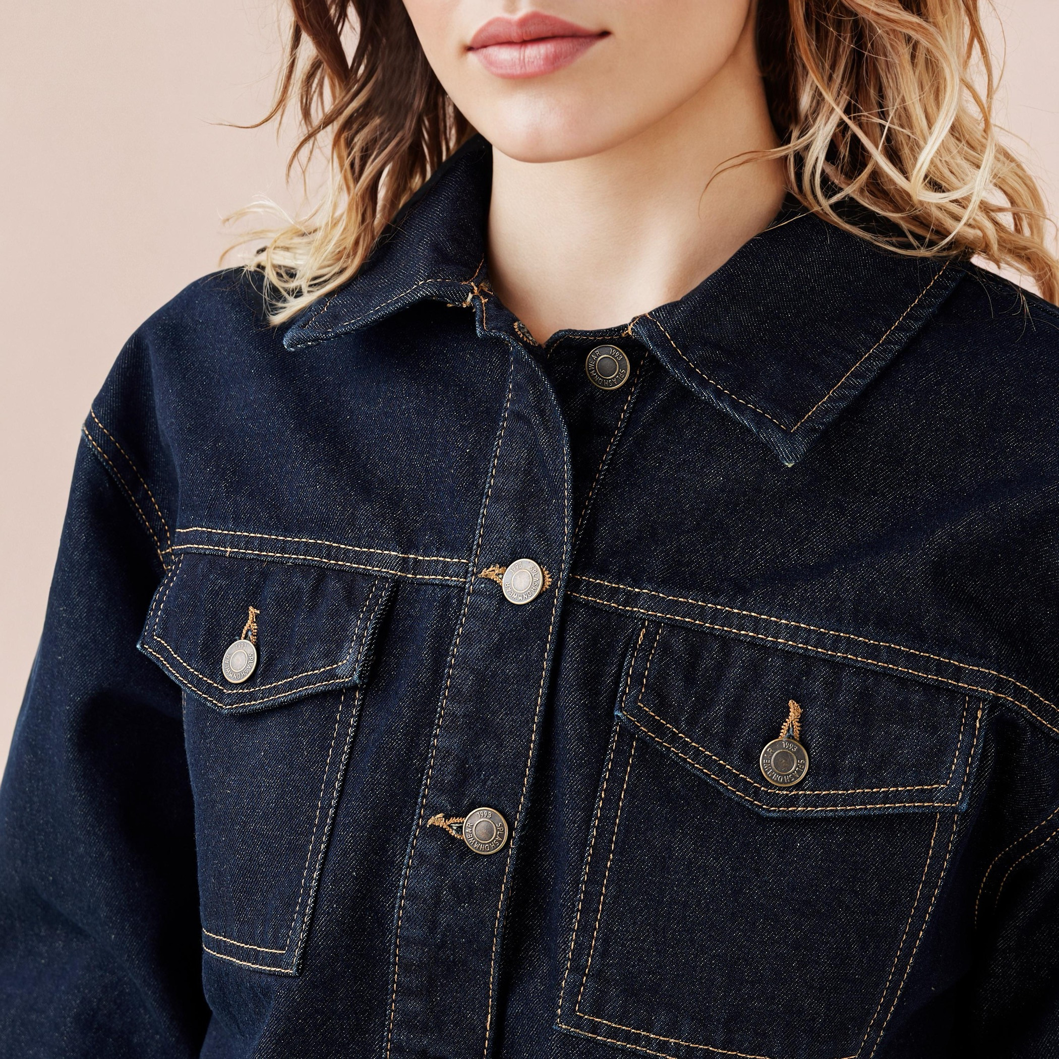 Flap Pocket Crop Denim Jacket-women-winterwear-coatsandjackets-jackets-image-4
