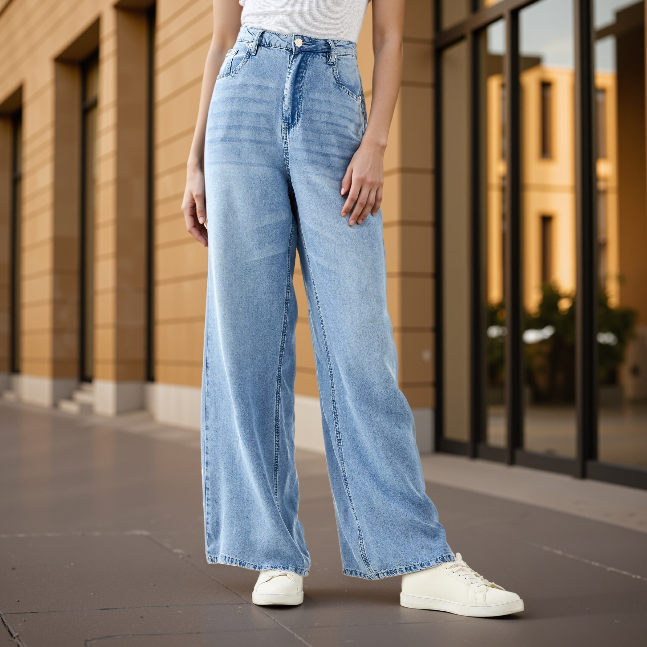 بنطلون جينز تينسيل واسع الساقين-women-clothing-bottoms-jeans-image-6