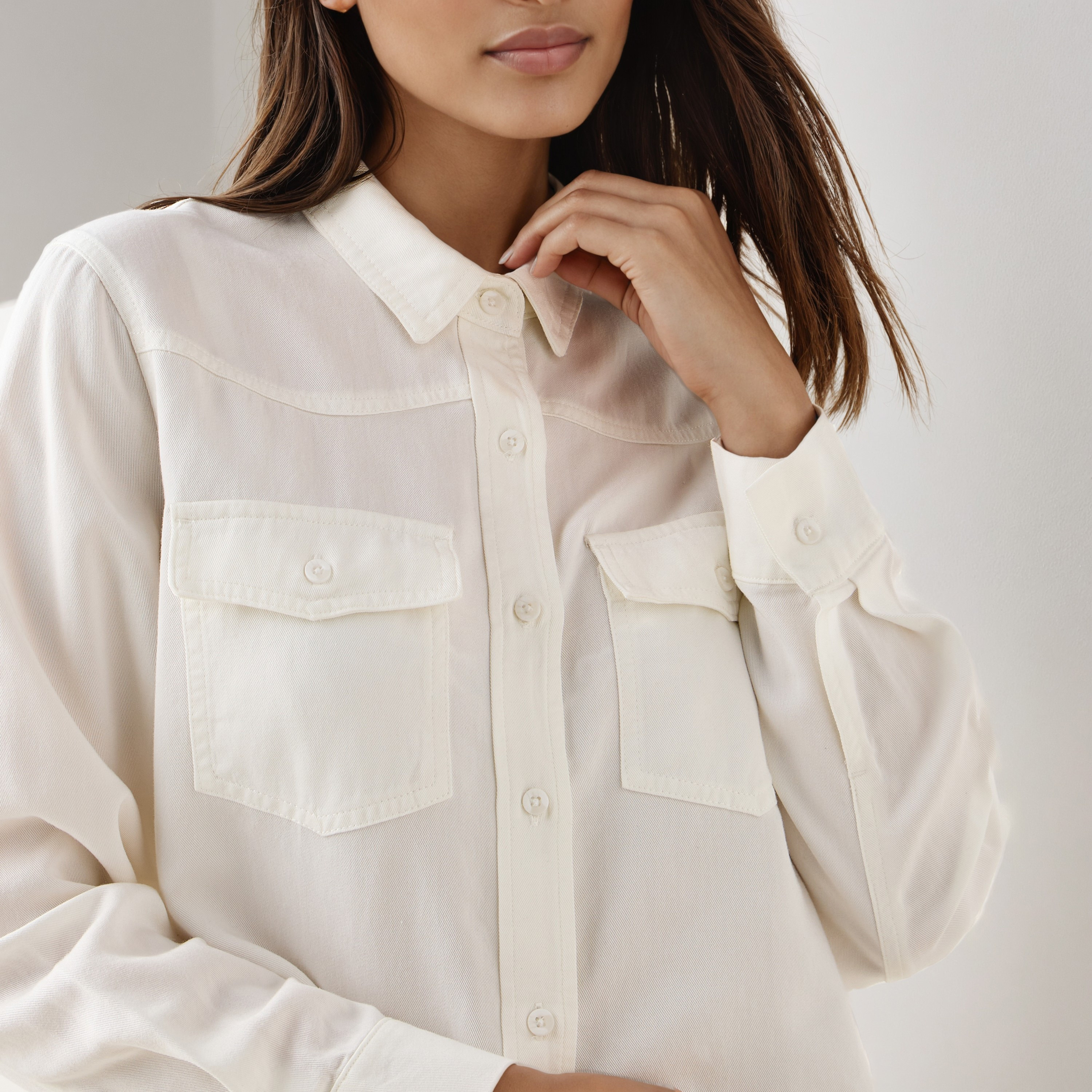 Regular Fit Denim Shirt-women-clothing-shirtsandblouses-shirts-image-4