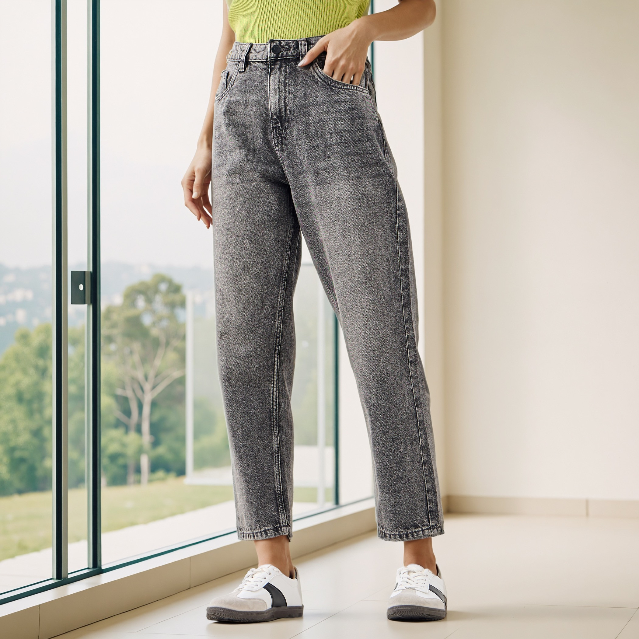 Mom Fit High-Rise Jeans with Pockets-women-clothing-bottoms-jeans-image-1