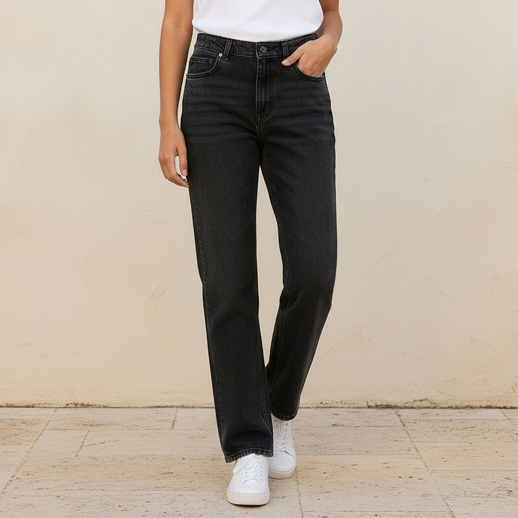 High-Rise Straight Fit Jeans-women-clothing-bottoms-jeans-image-1
