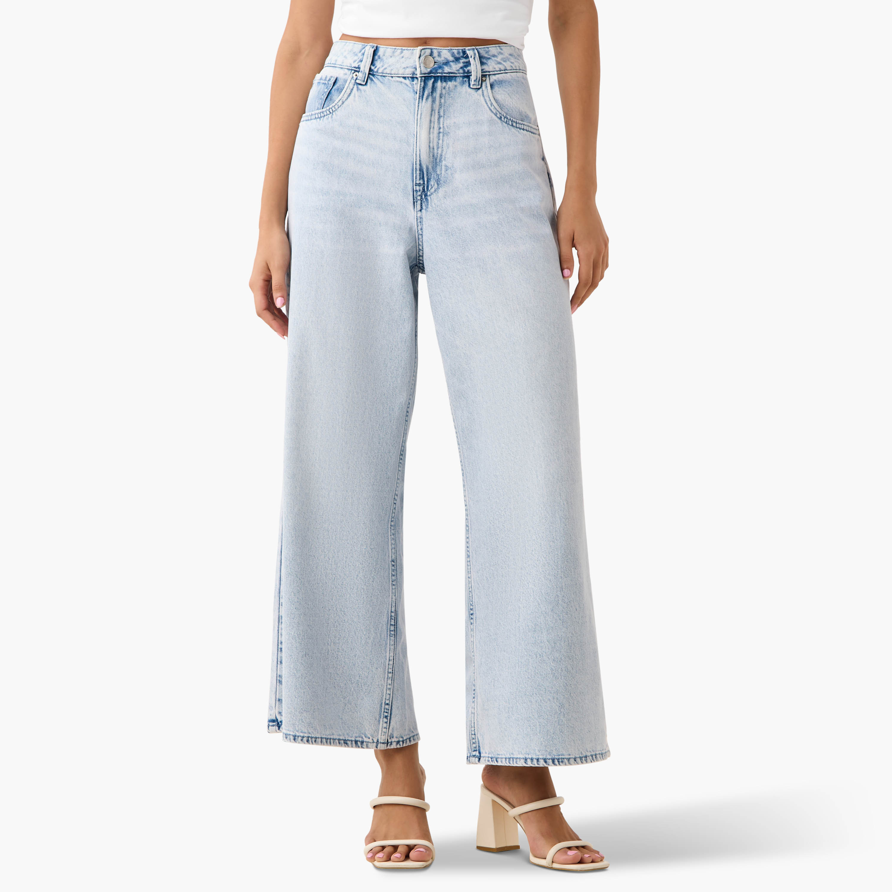 Wide Leg Mid-Rise Jeans Cotton-women-clothing-bottoms-jeans-image-1