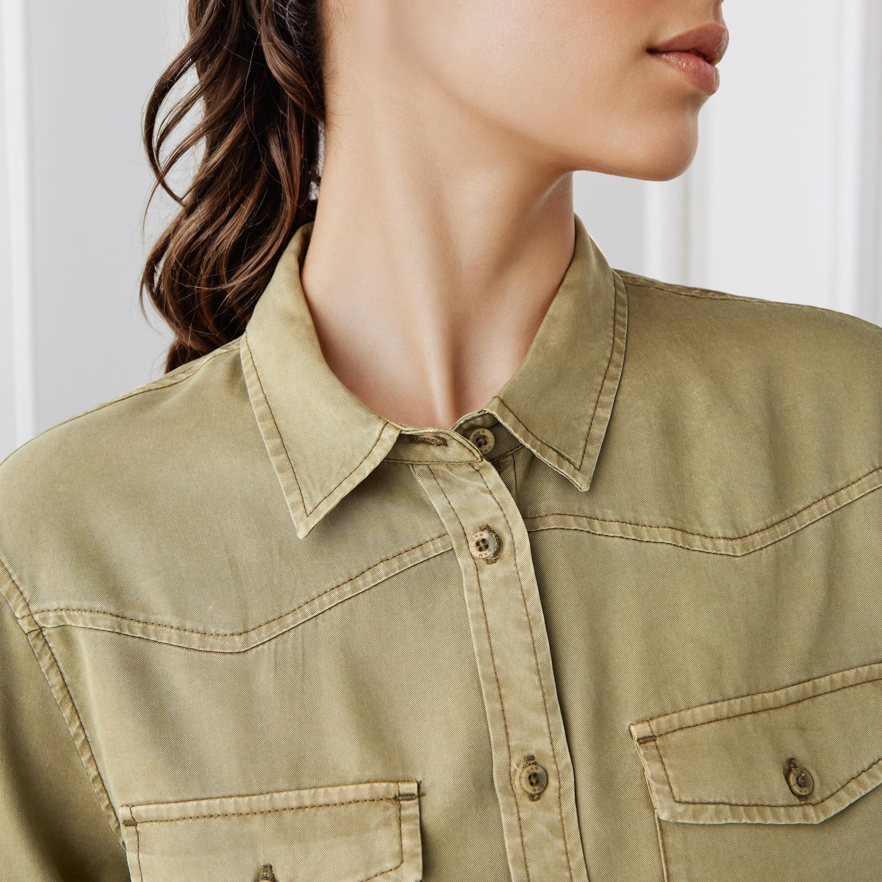 Regular Fit Denim Collar Shirt-women-clothing-shirtsandblouses-shirts-image-5
