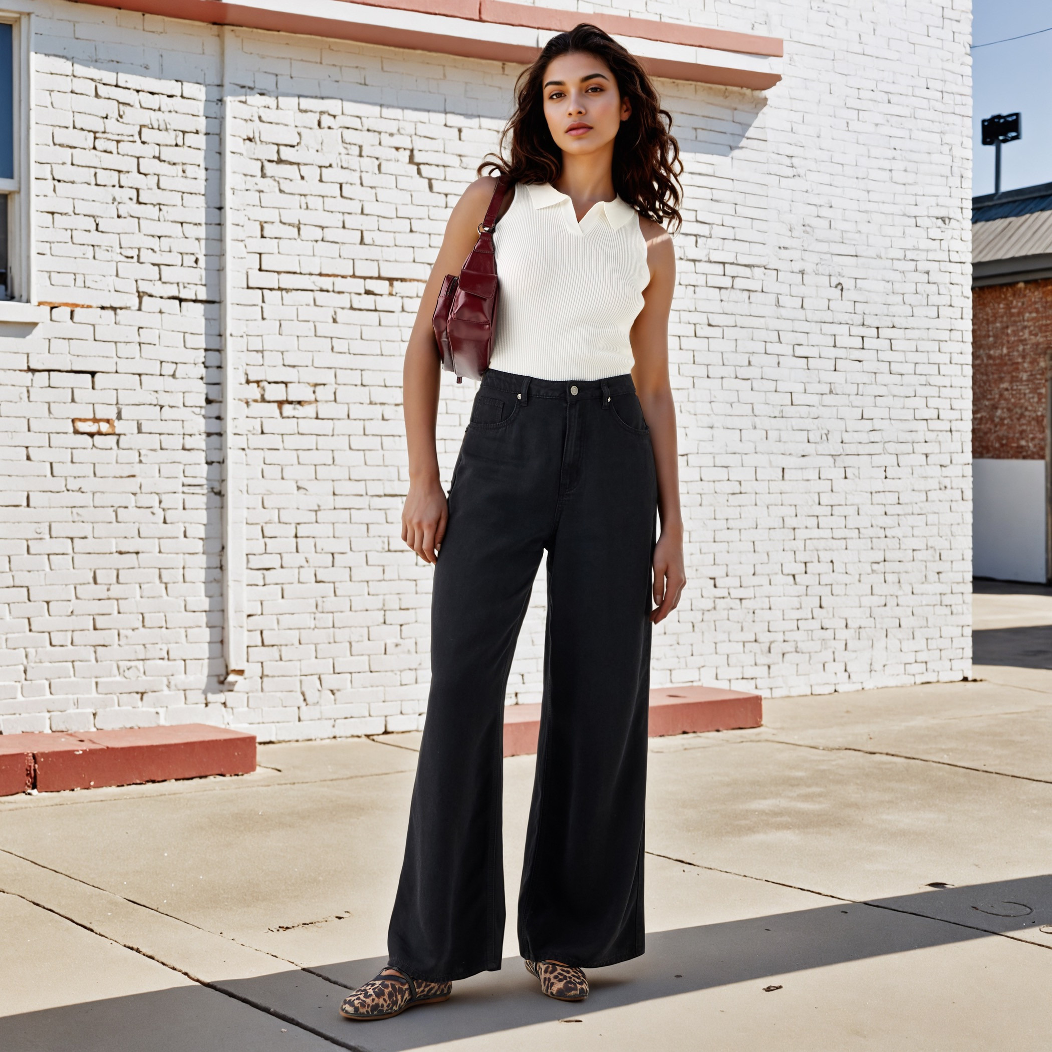 بنطلون جينز واسع الساقين بجيوب-women-clothing-bottoms-jeans-image-2