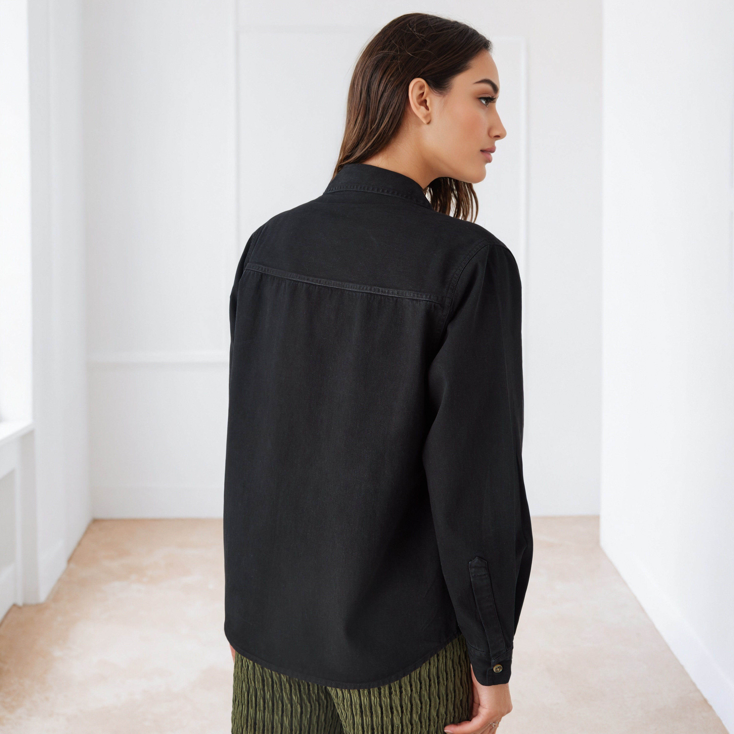 قميص دينم بقصة عادية-women-clothing-shirtsandblouses-shirts-image-4
