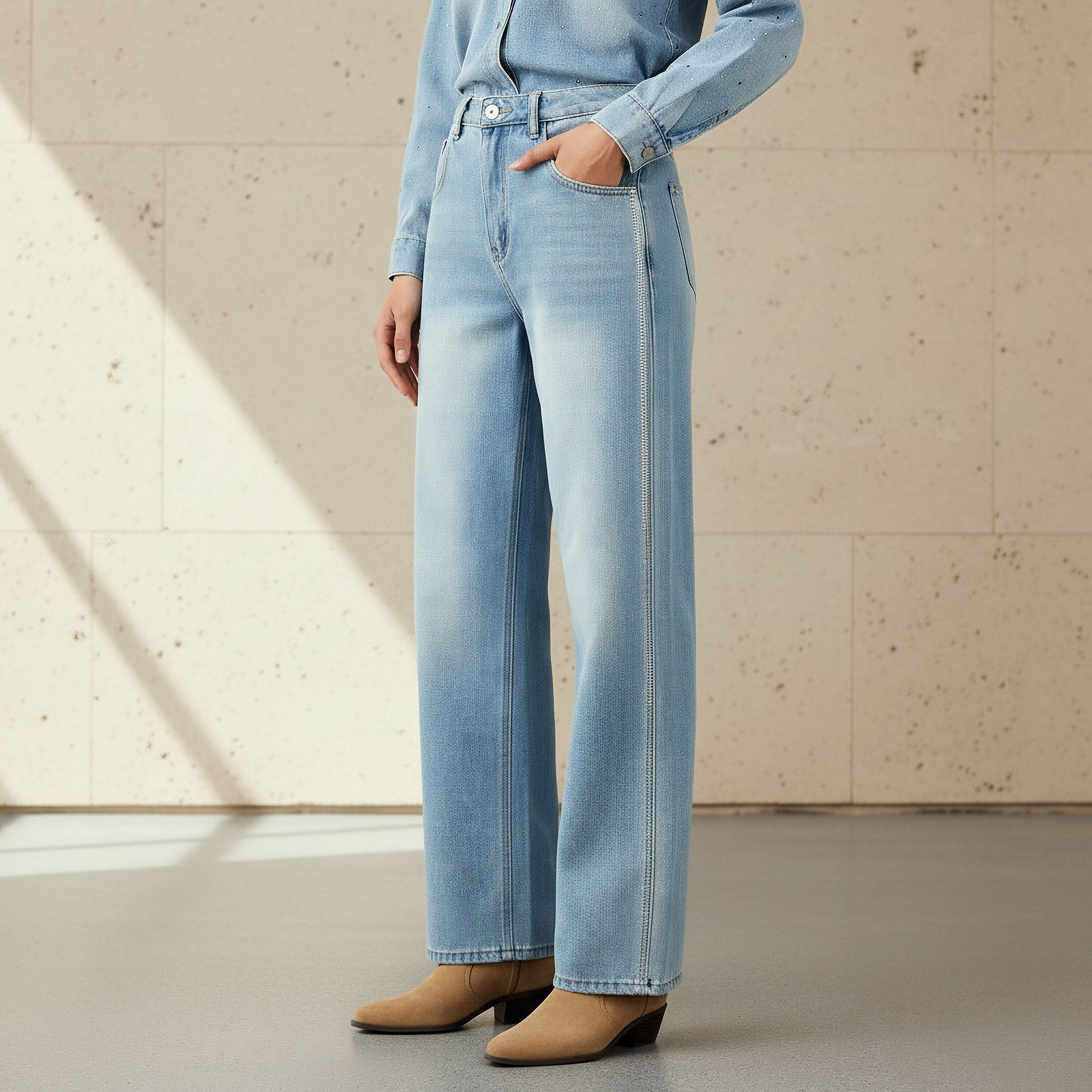 Straight Fit High-Rise Jeans with Embellished Detail-women-clothing-bottoms-jeans-image-1