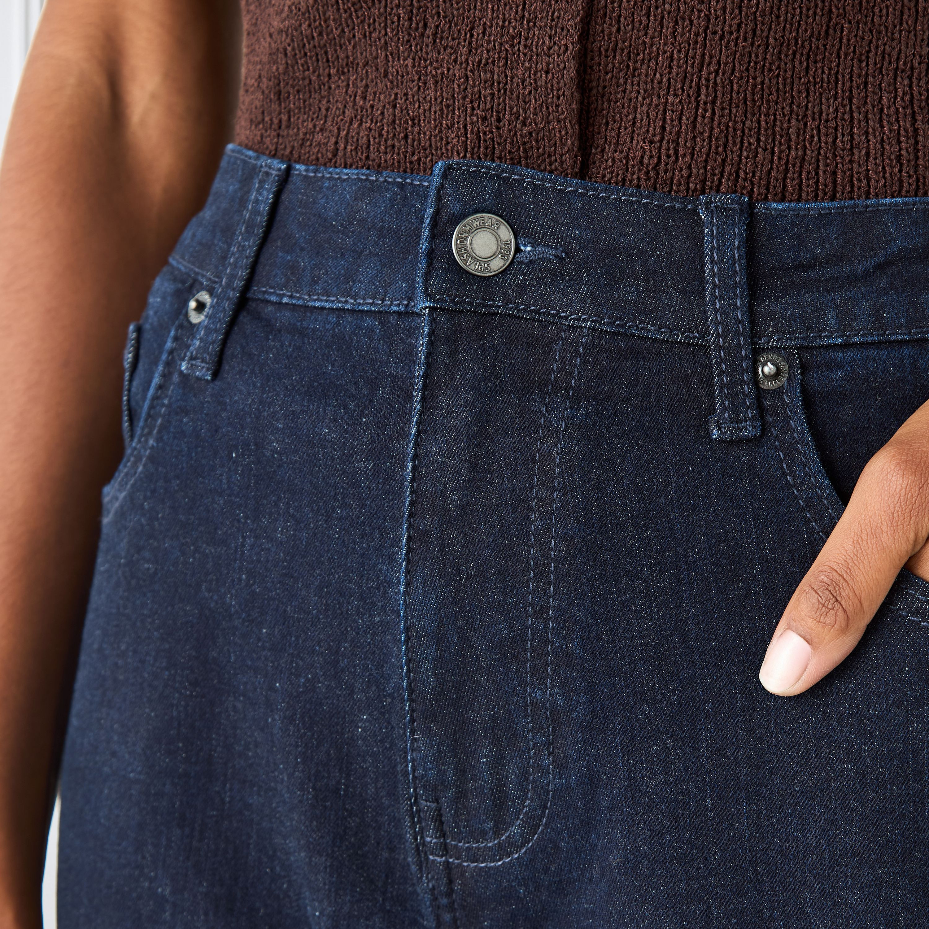 Flared High-Rise Cotton Jeans with Pockets-women-clothing-bottoms-jeans-image-4