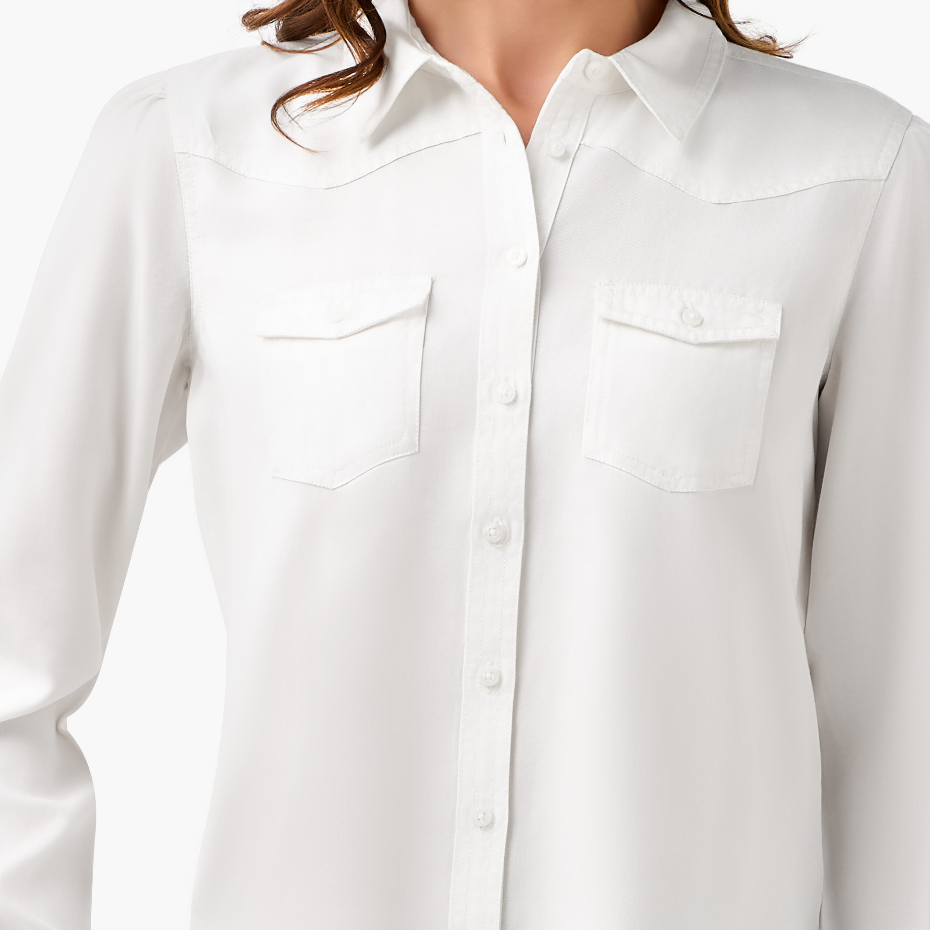 Regular Fit Lyocell Denim Shirt with Pockets-women-clothing-shirtsandblouses-shirts-image-6