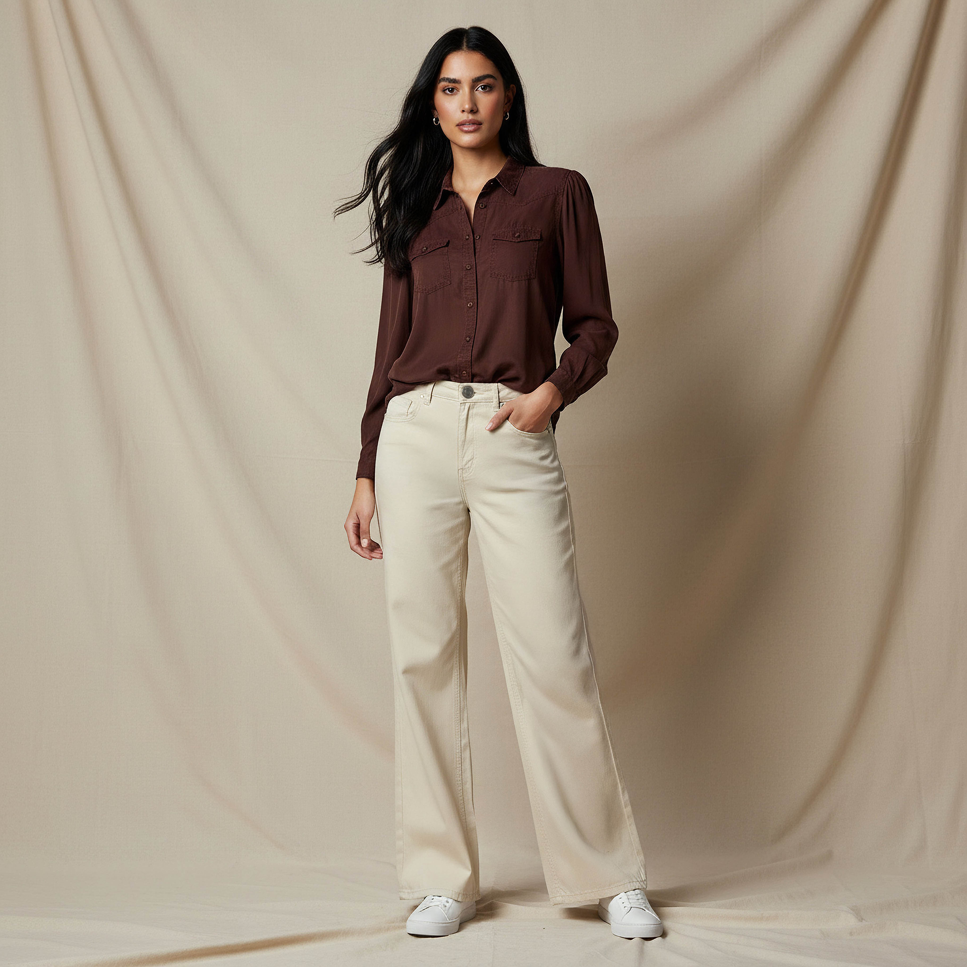 Wide Leg Jeans with Pockets-women-clothing-bottoms-jeans-image-2