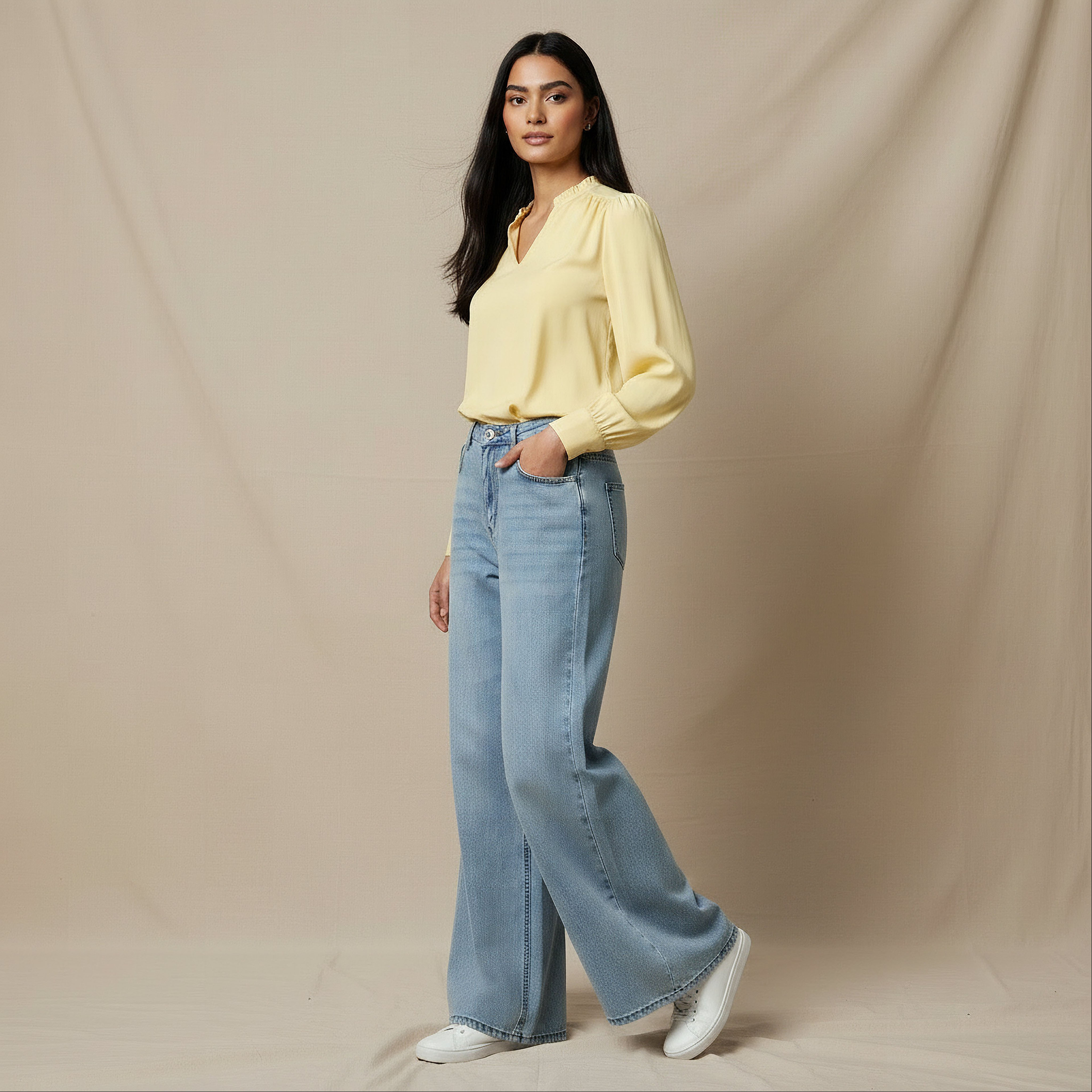 Wide Leg Jeans with Pockets-women-clothing-bottoms-jeans-image-2