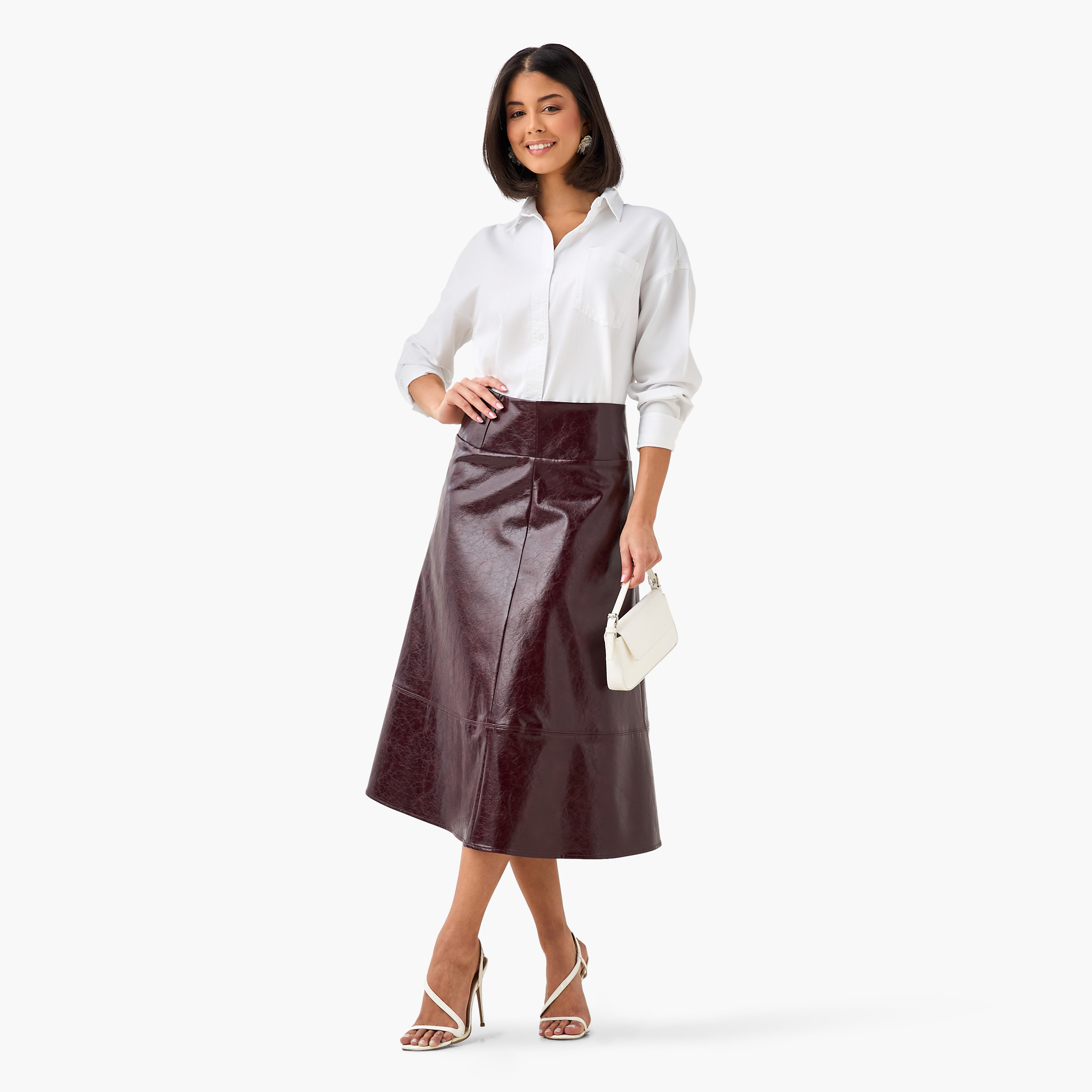 Longline Shirt with Chest Pocket-women-clothing-shirtsandblouses-shirts-image-4