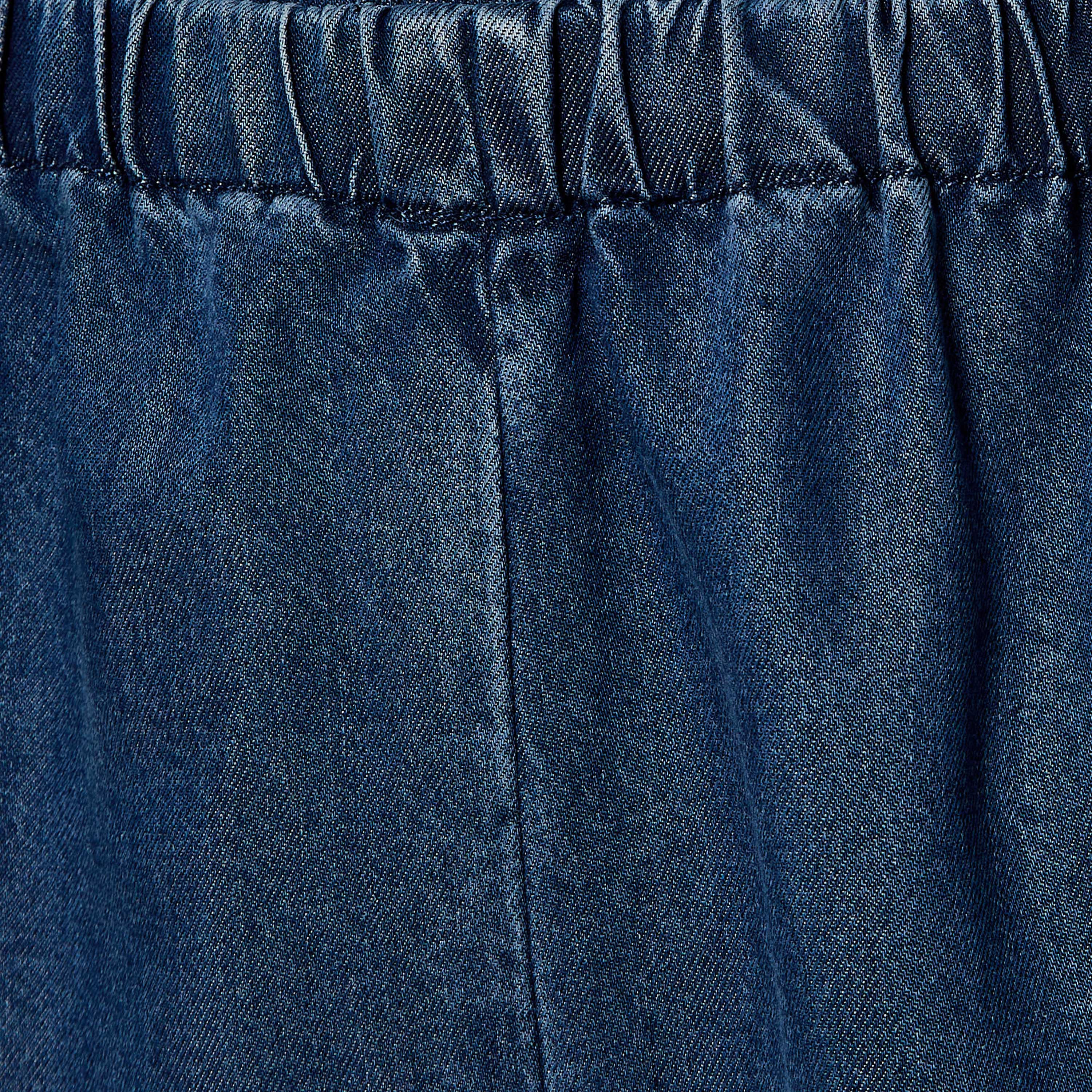 Wide Leg Mid Rise Jeans with Elasticated Waistband-women-clothing-bottoms-jeans-image-2
