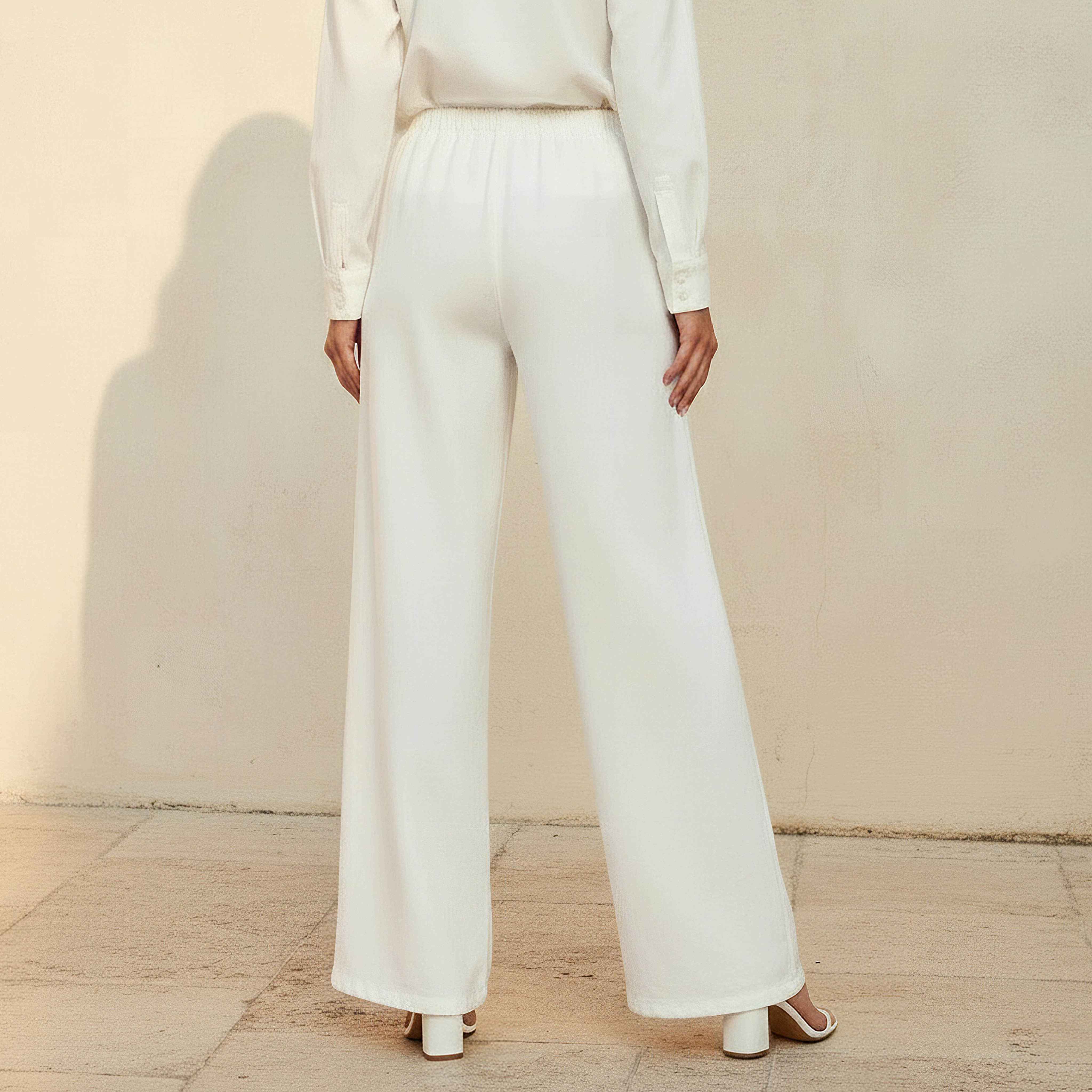 Wide Leg Pants with Elasticated Waist-women-clothing-bottoms-trousers-image-4