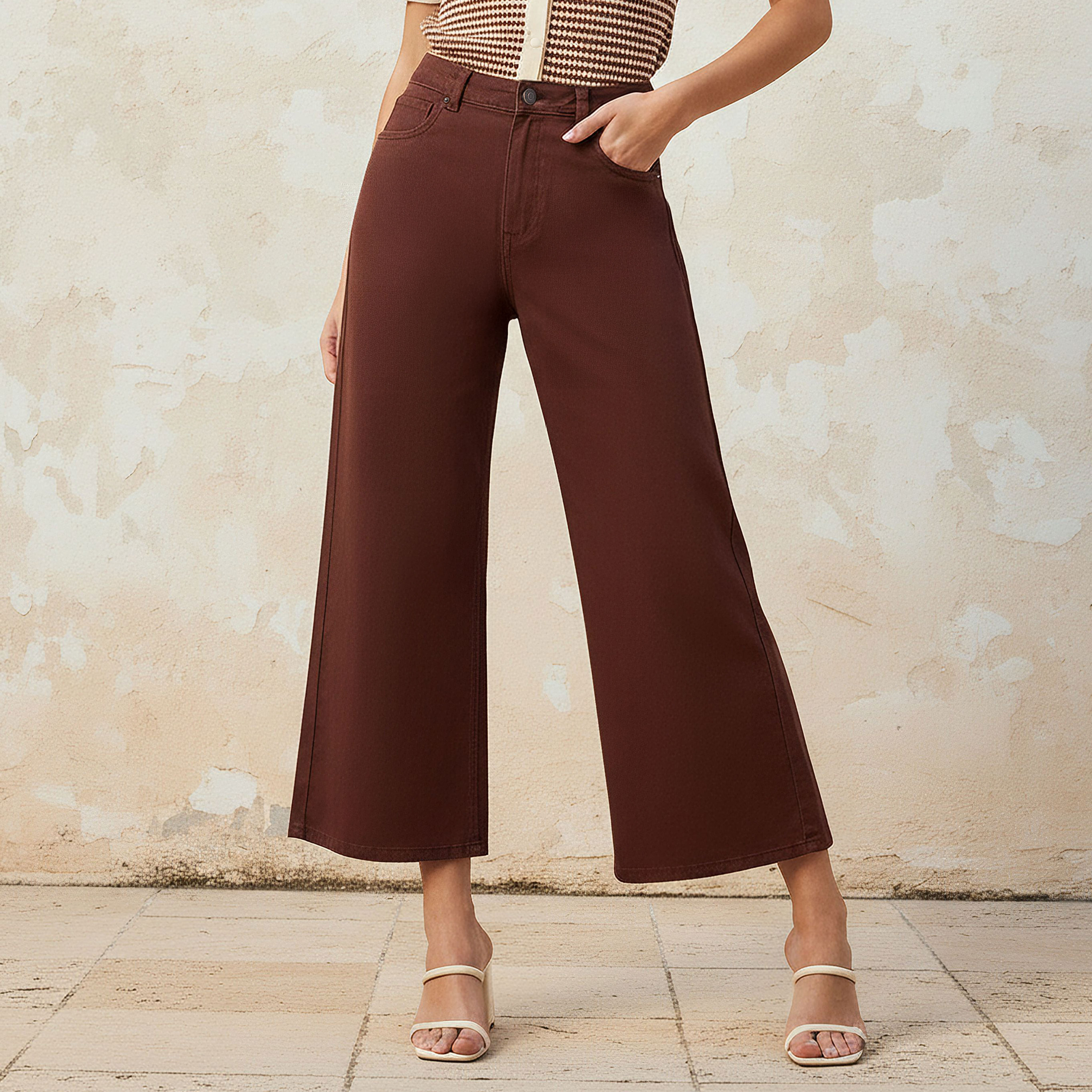 Wide Leg High-Rise Jeans Cropped Cotton-women-clothing-bottoms-jeans-image-1